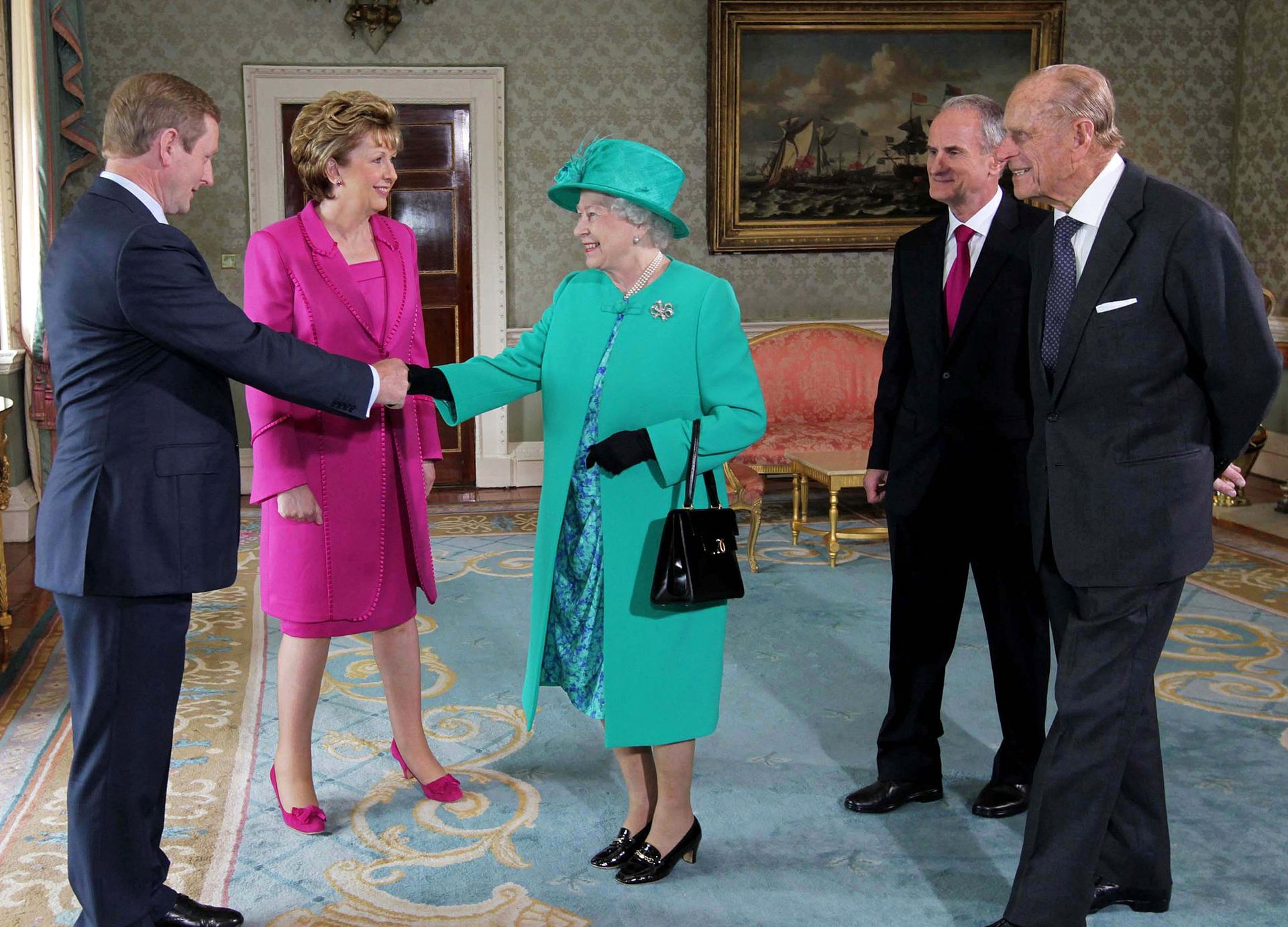 Koningin Elizabeth en prins Philip tijdens hun vierdaagse bezoek aan Ierland, mei 2011.