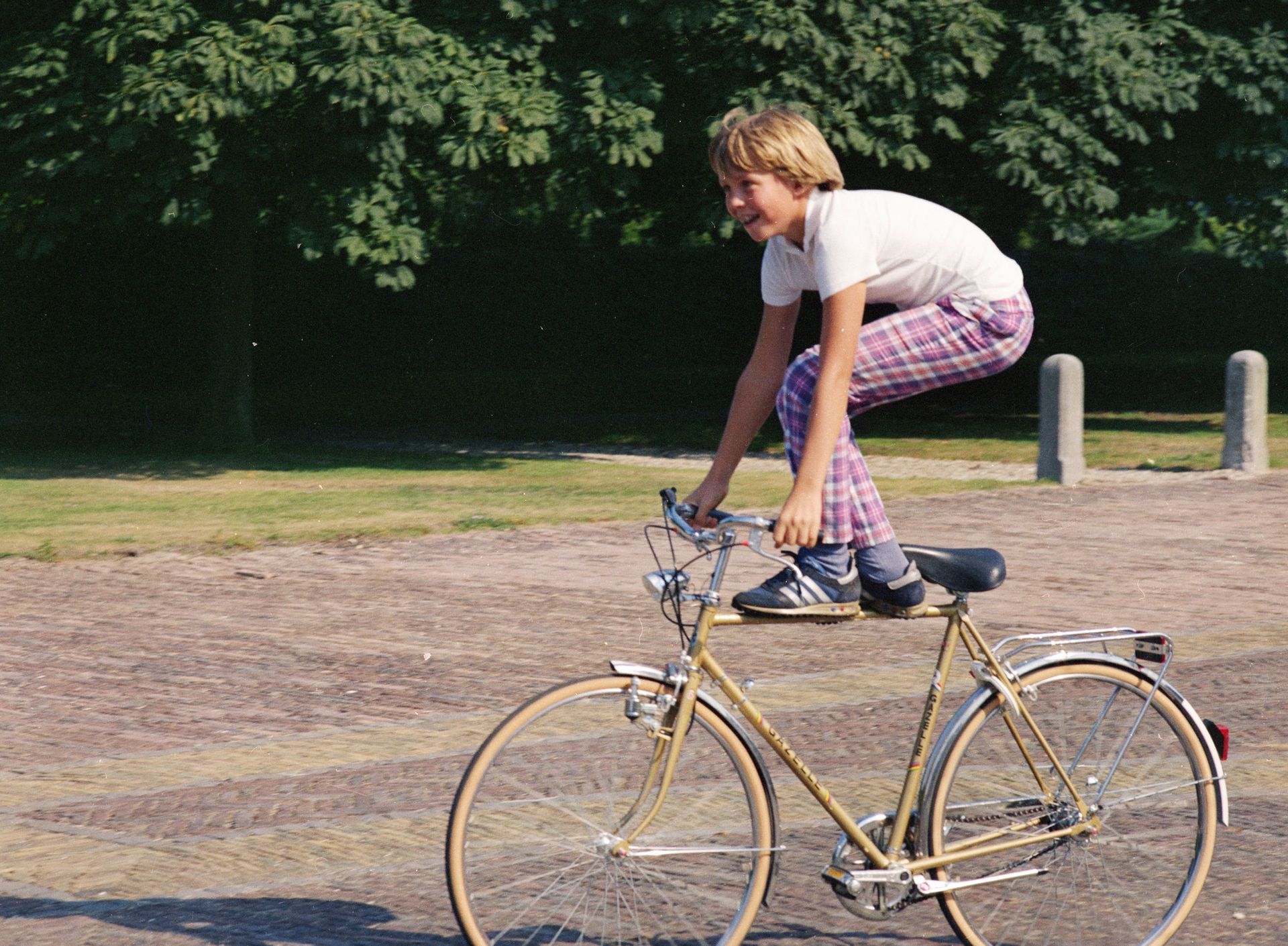 Prins Friso: een acrobaat op wielen, 1981.