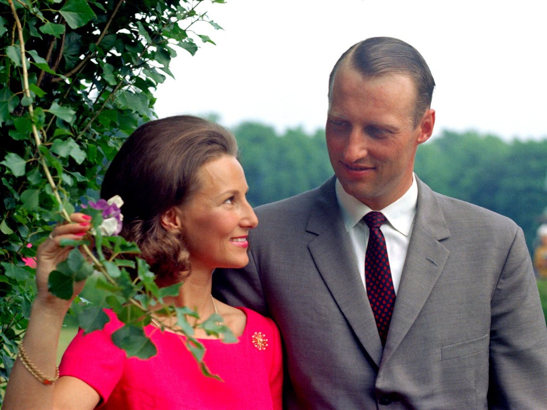 Een van de officiële verlovingsfoto's, 19 maart 1968.