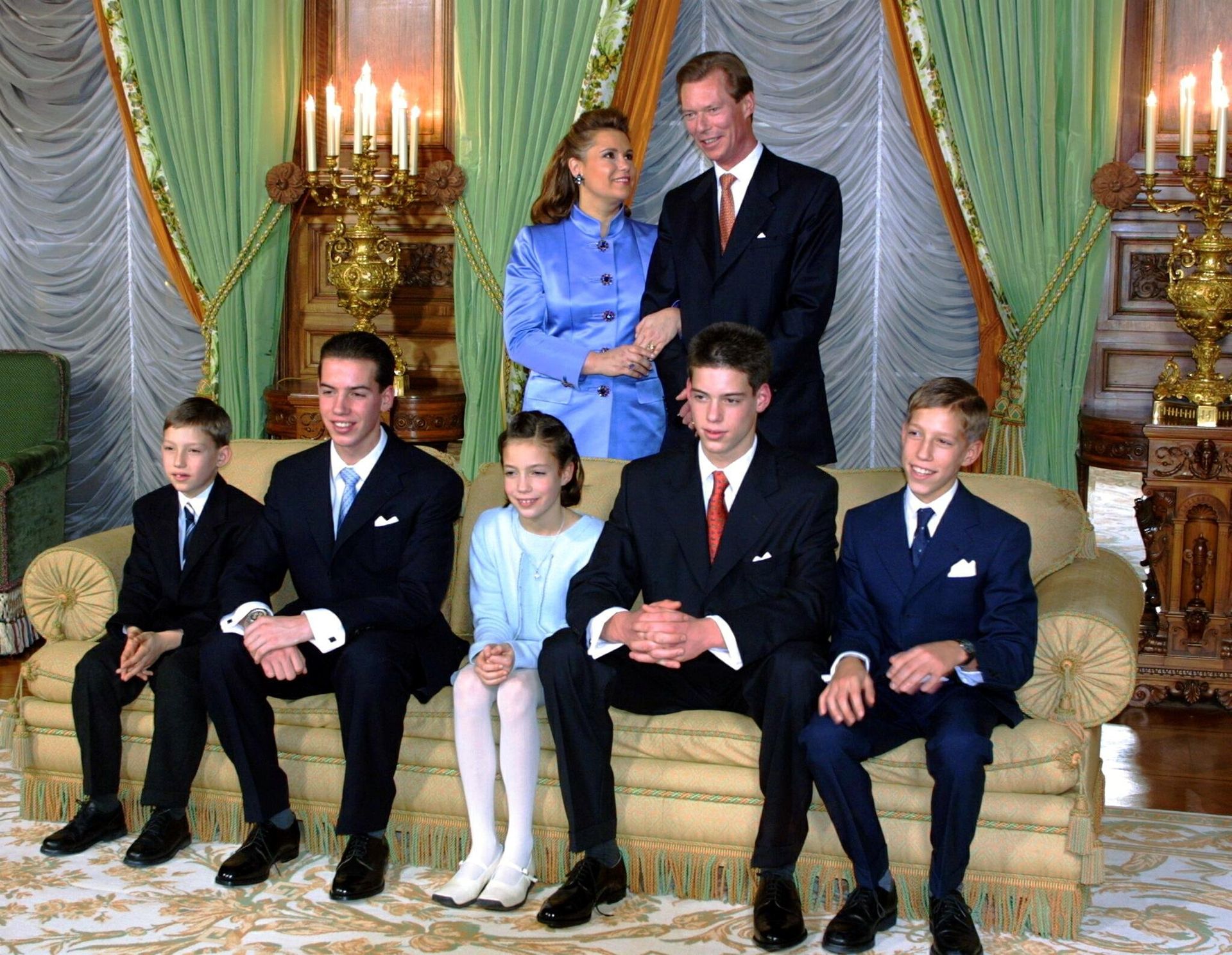 Een familieportret gemaakt op 18 december 2000.