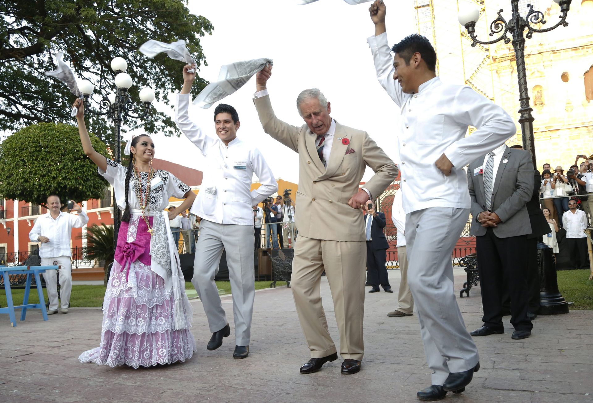2014: Een dansende Charles in Mexico.