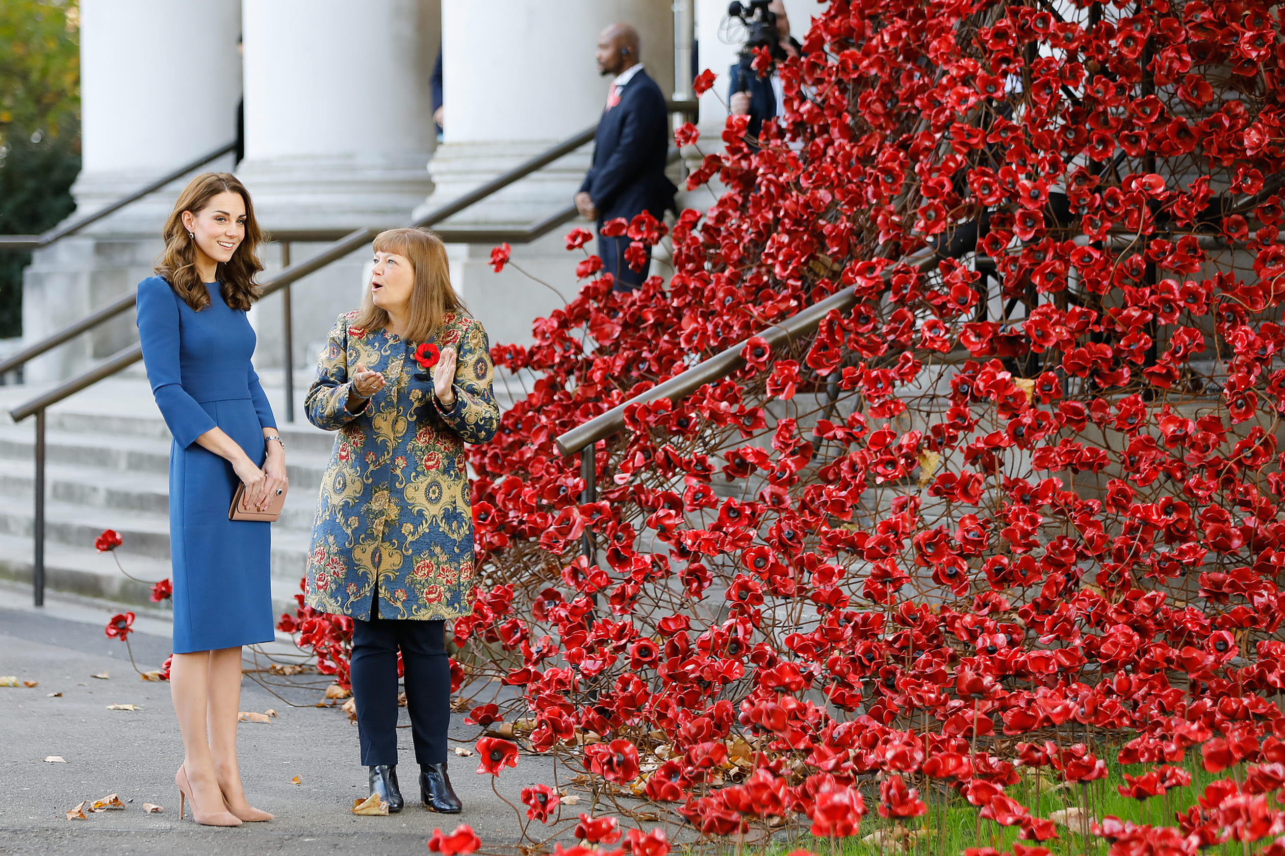 Catherine bezoekt het Imperial War Museum in Londen op 31 oktober 2018. Hier bekeek ze de brieven