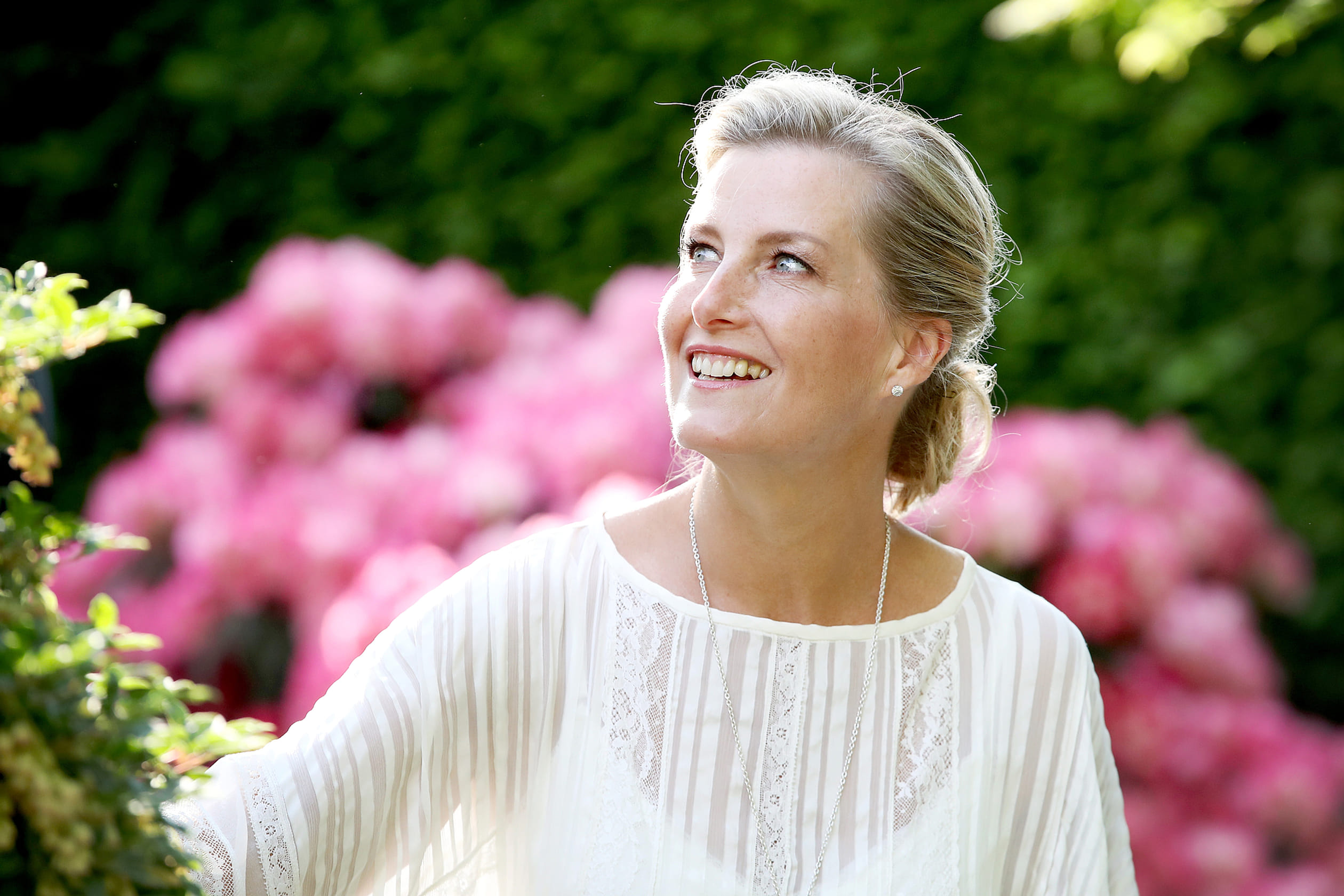 Sophie op de Chelsea Flower Show in 2018.