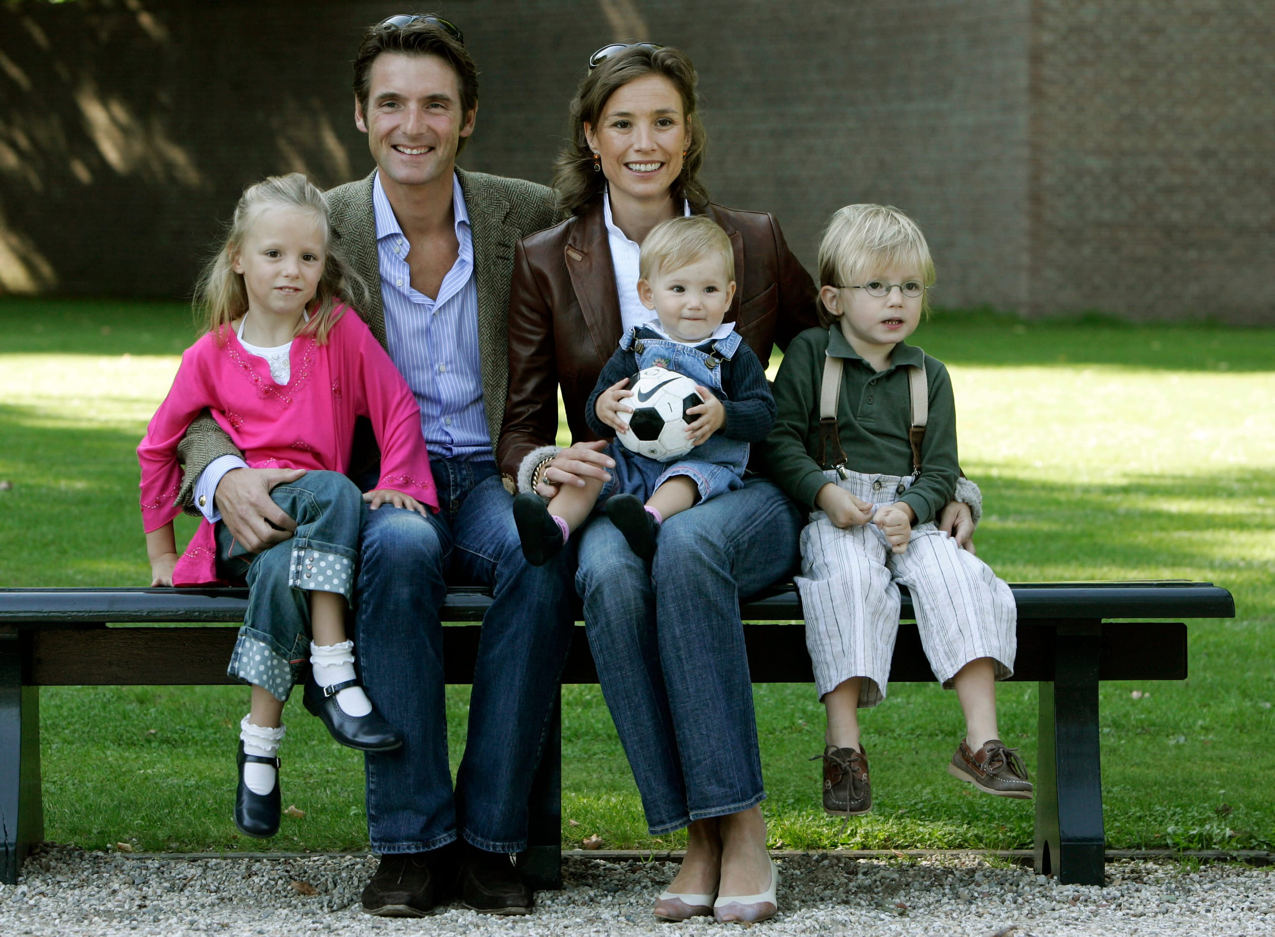 Fotosessie in de tuin van paleis Het Loo, zomer 2006.