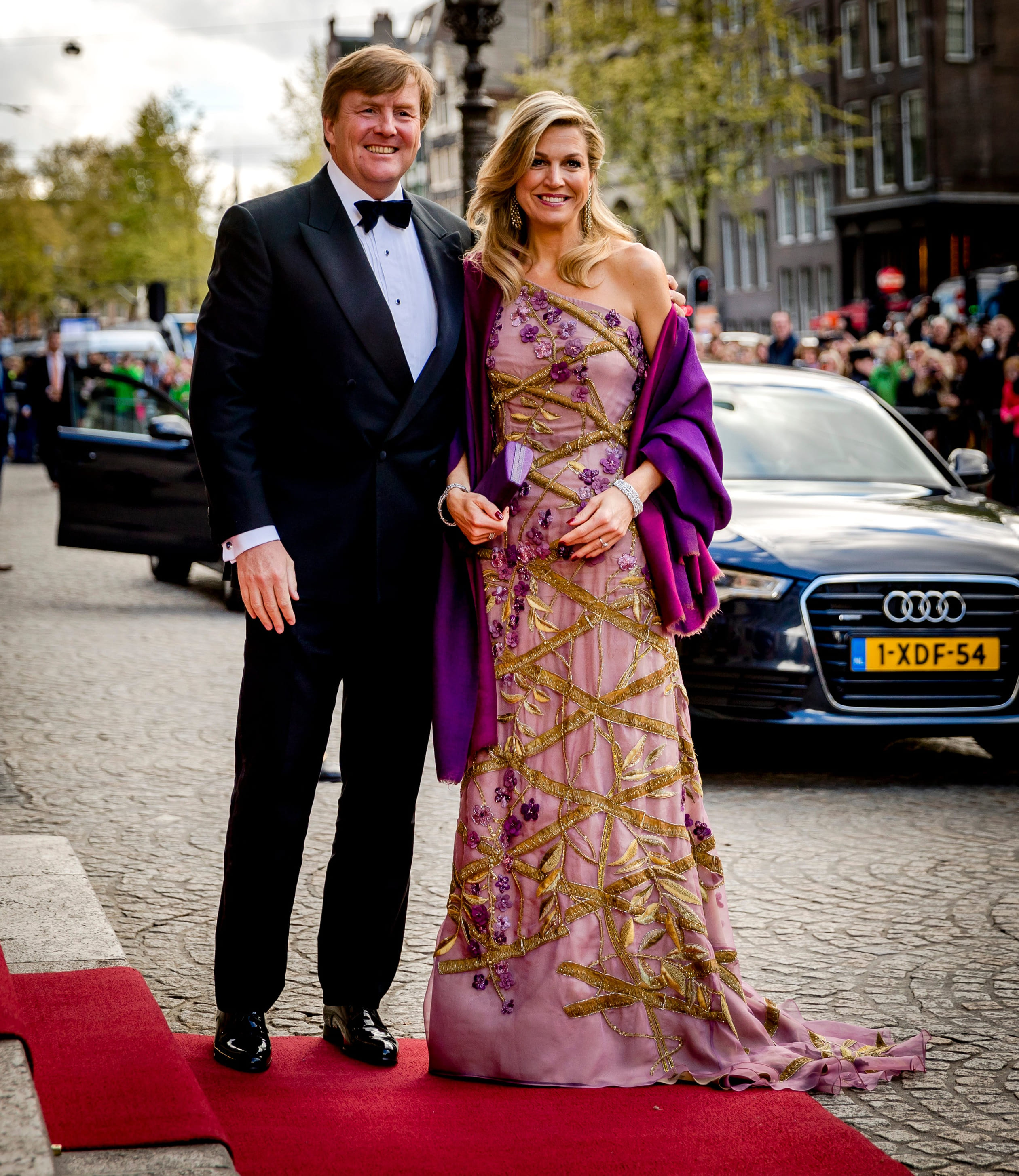 Koningin Máxima met de jurk in 2017.