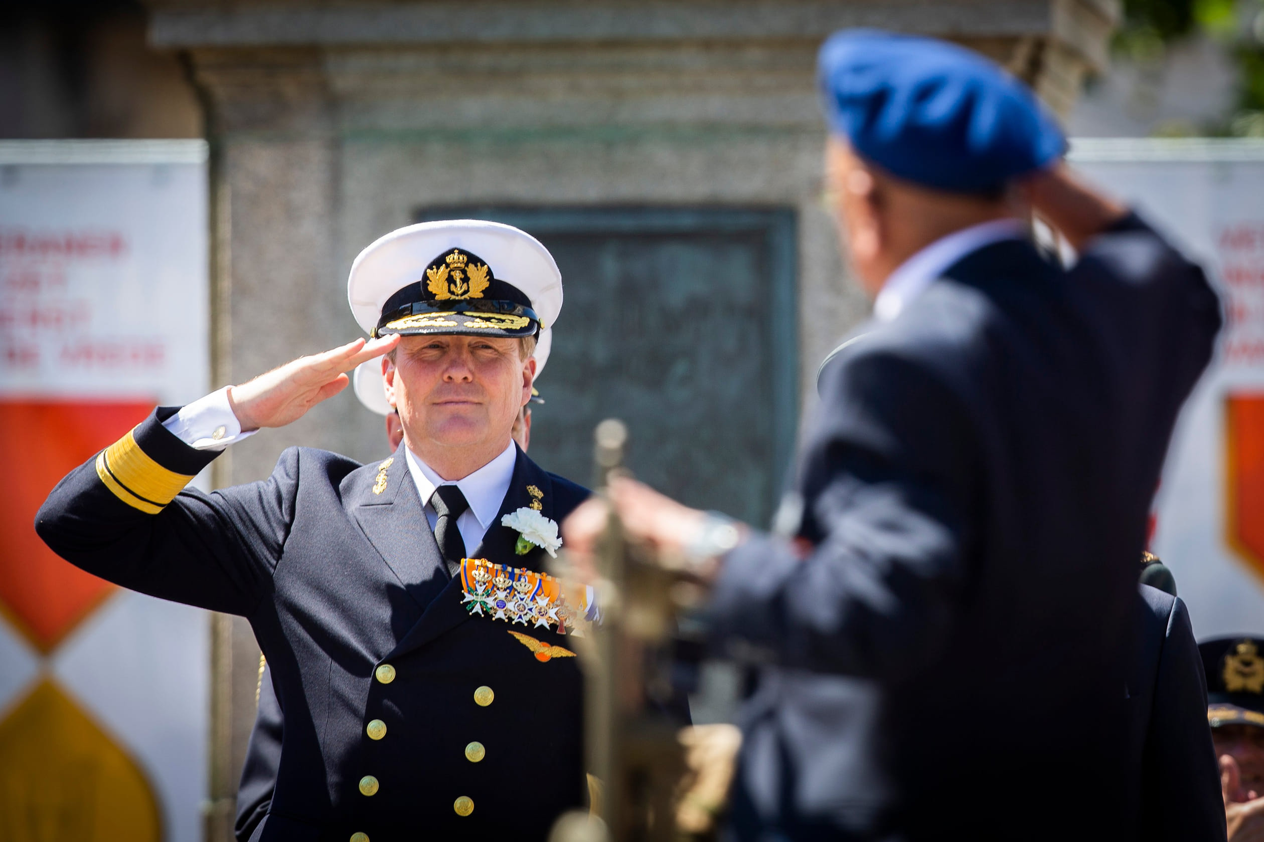 De koning in 2018 bij Veteranendag.
