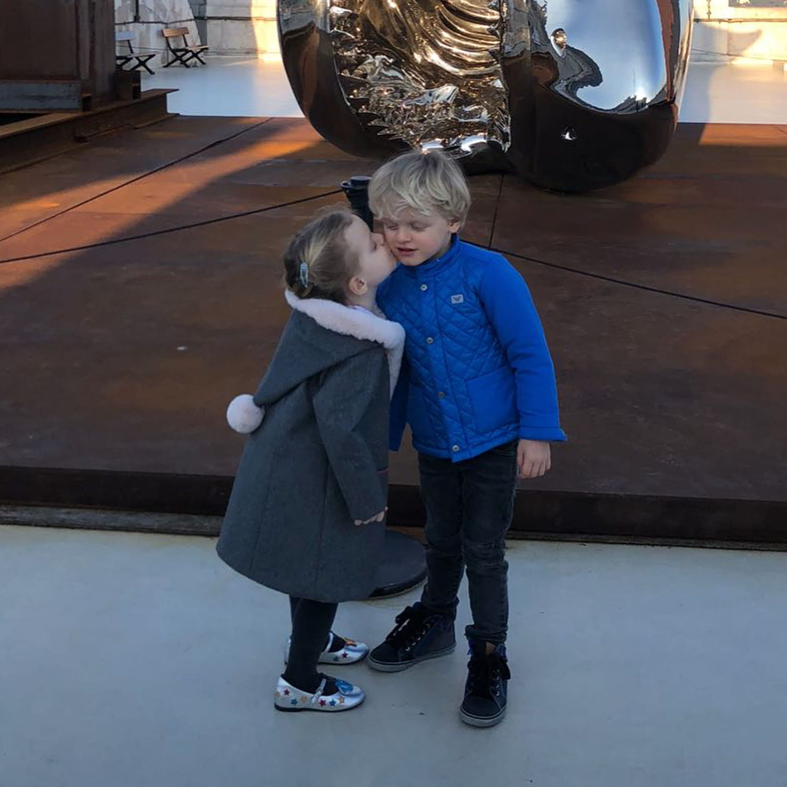 Jacques en Gabriella tijdens een bezoekje aan een aquarium in Monaco (2018).