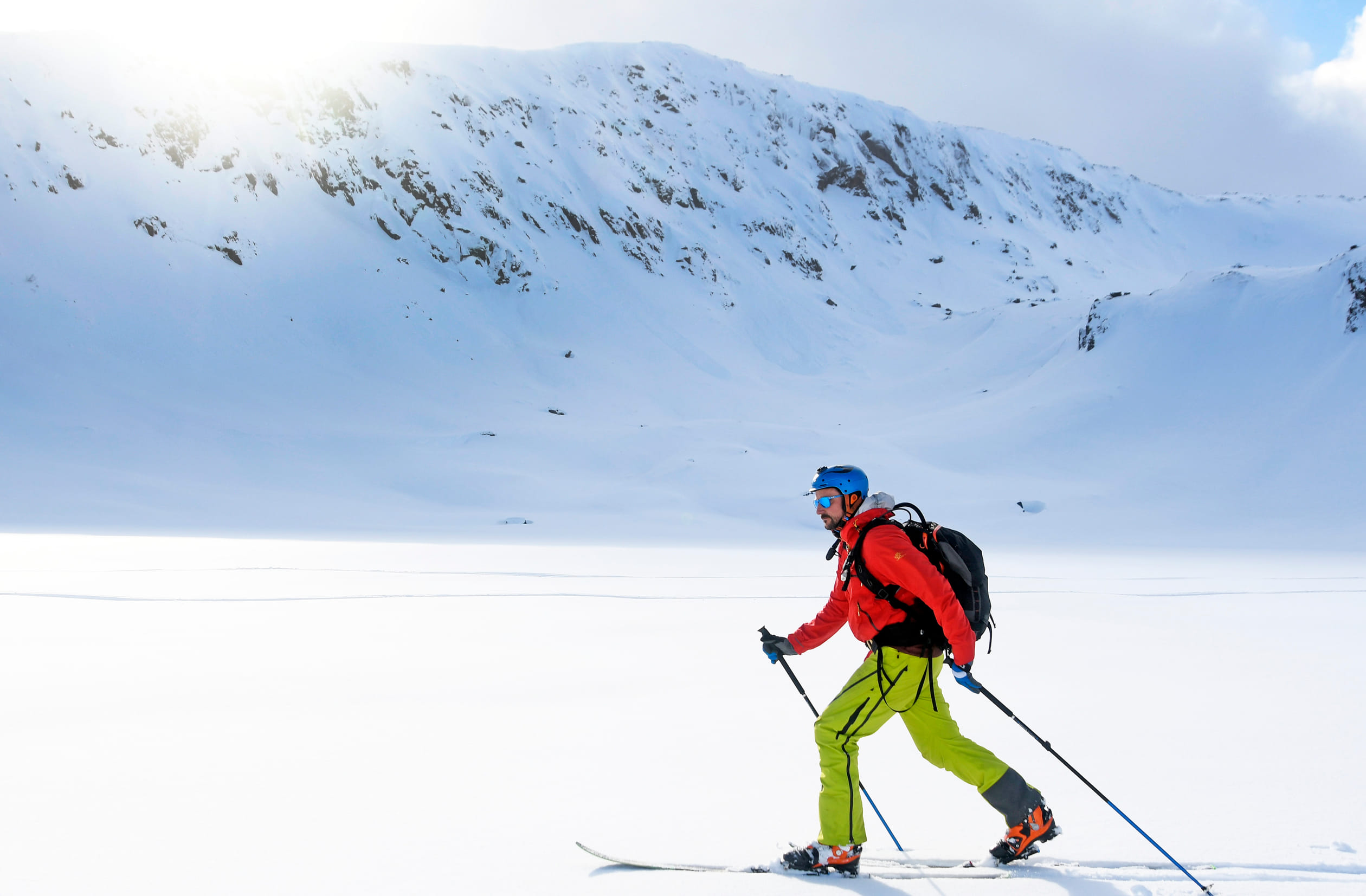 2019: Kroonprins Haakon langlauft in Kvæfjord, buiten Tromsøe.