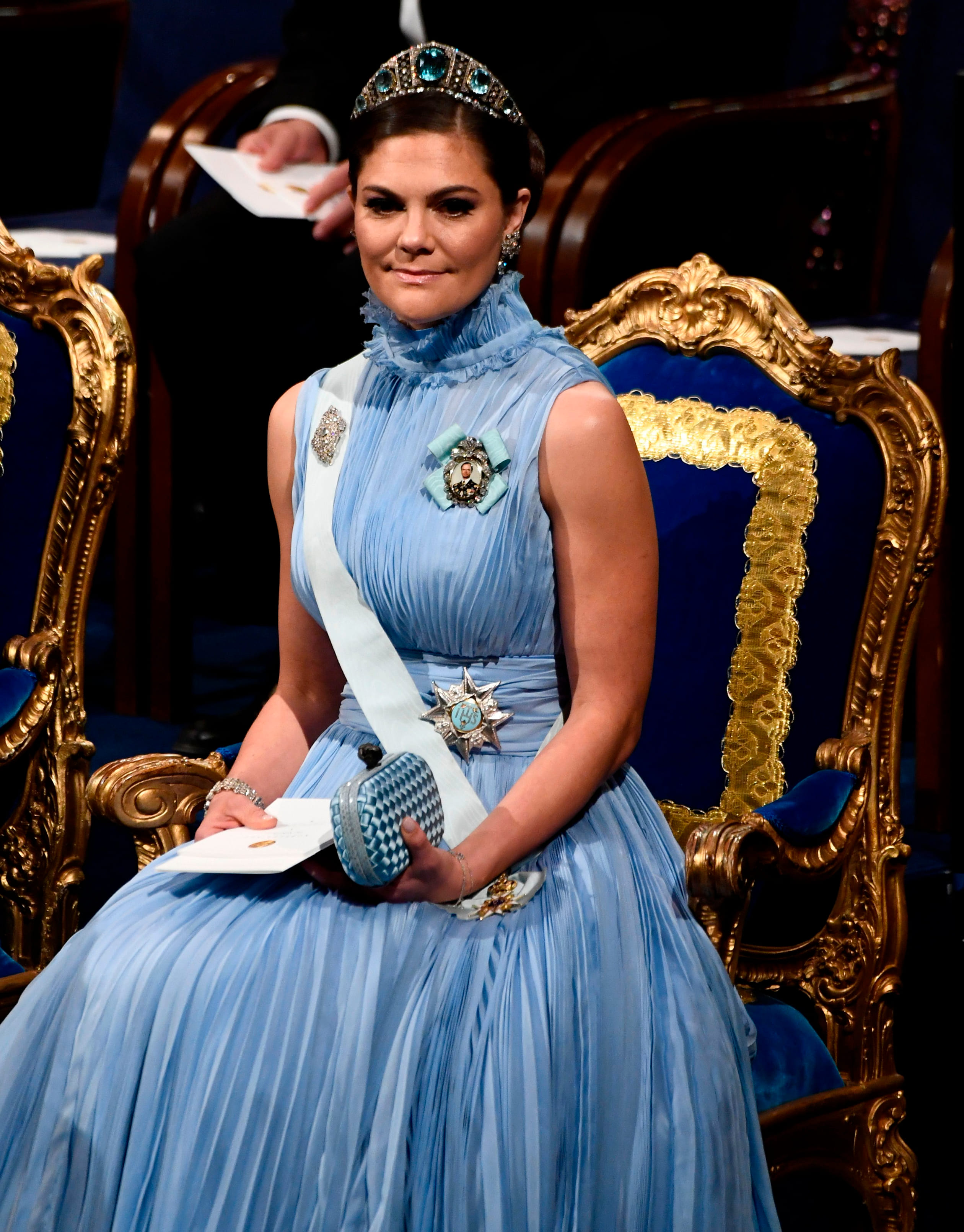 2017: Kroonprinses Victoria gaat voor zachtblauw.
