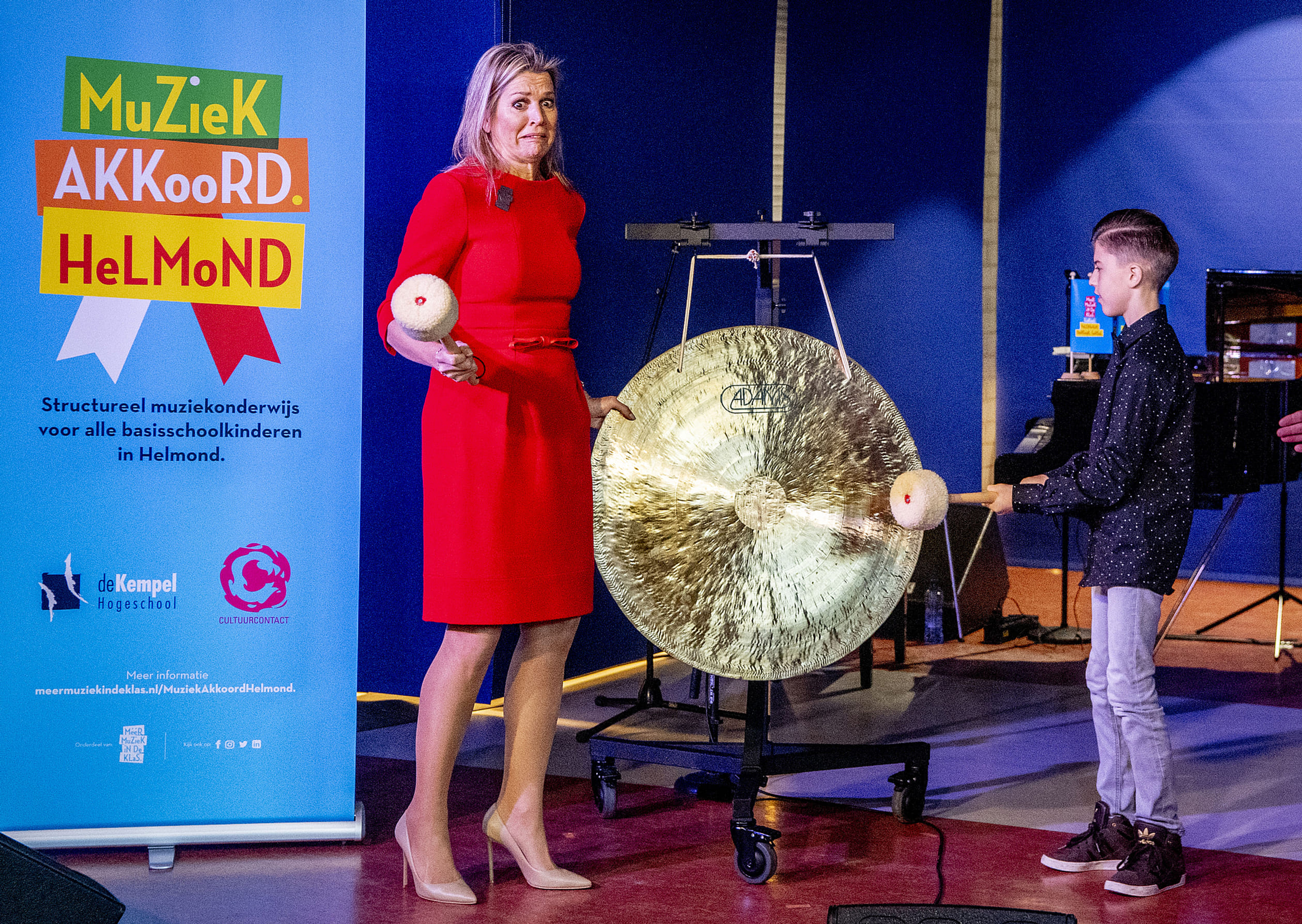 In Helmond gaf Máxima het startsein voor de samenwerking tussen de gemeente, scholen en culturele
