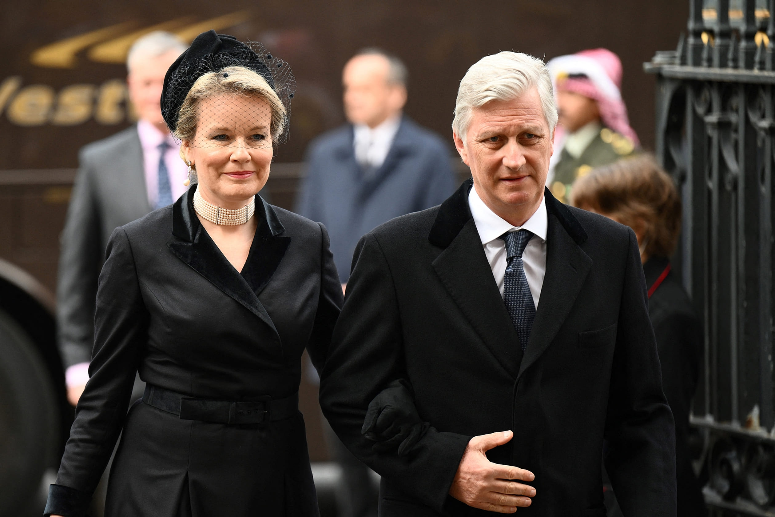 Koningin Mathilde en koning Filip van België.