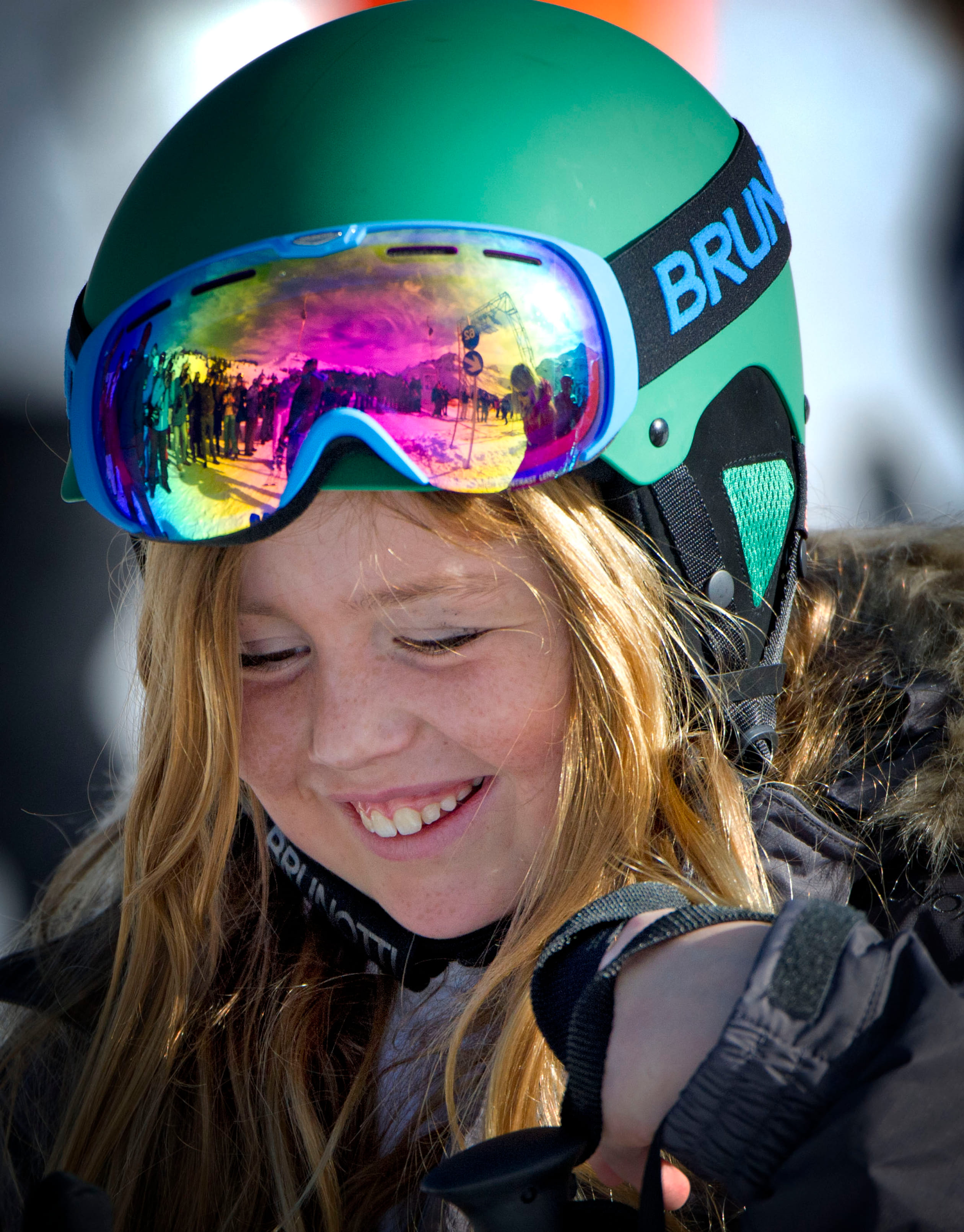 Een mooie close-up foto van prinses Alexia.