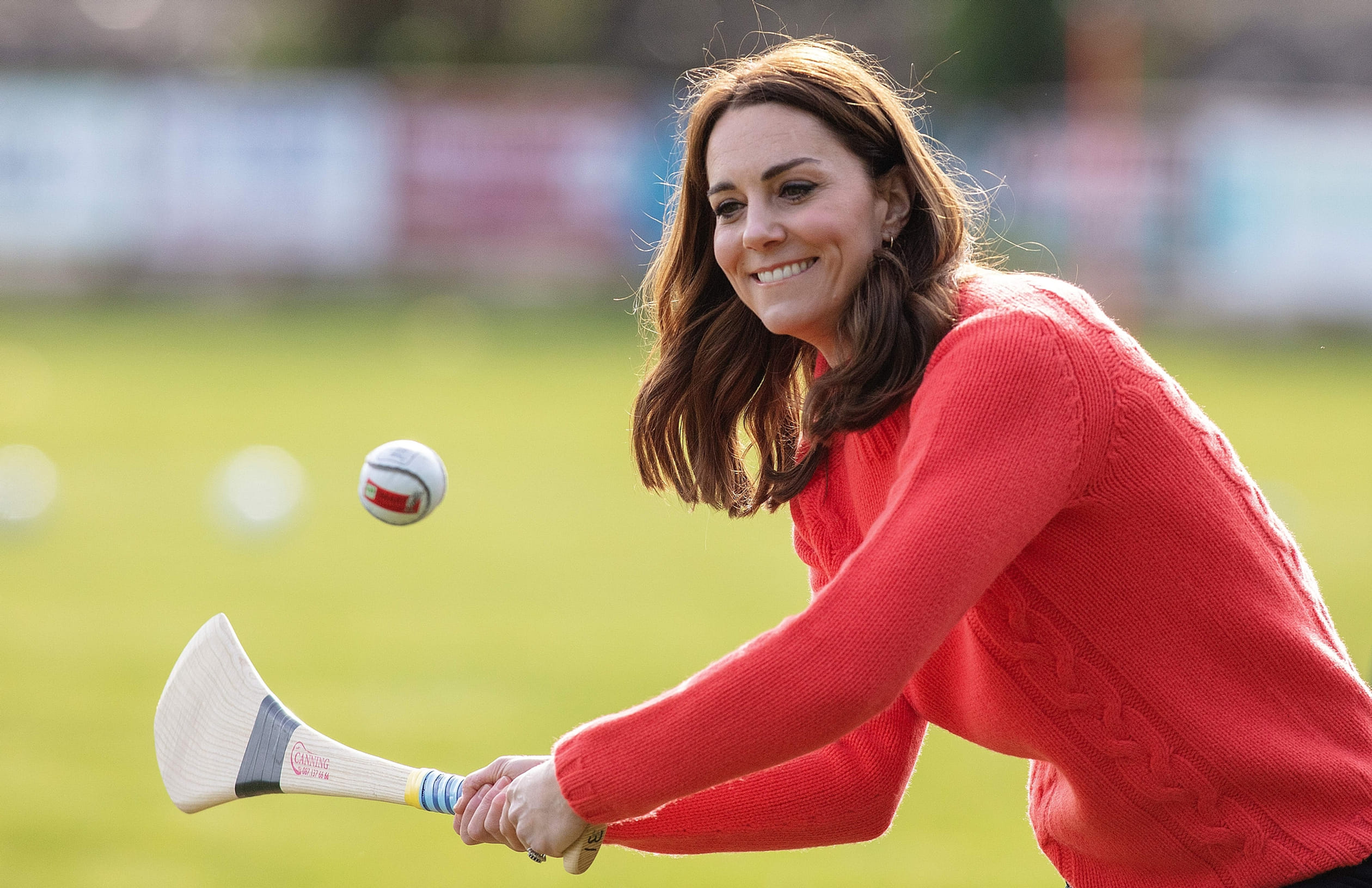 Tijdens hetzelfde bezoek laat Catherine zich ook van haar sportieve kant zien!