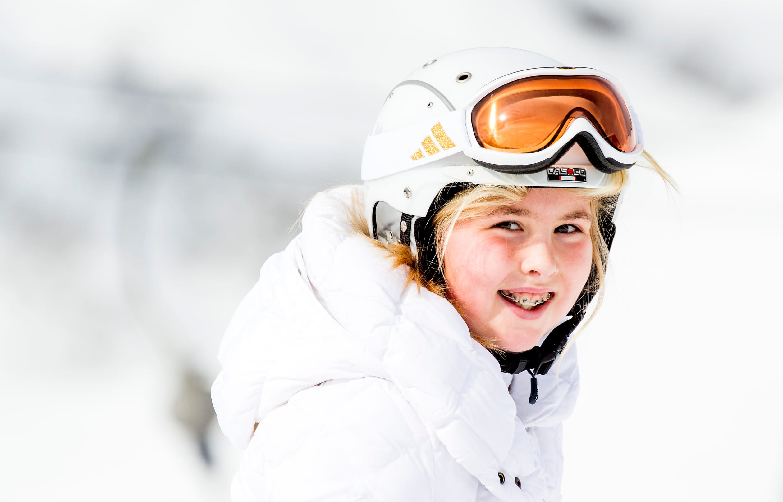 Een zonnige foto op de piste van de prinses in 2015.