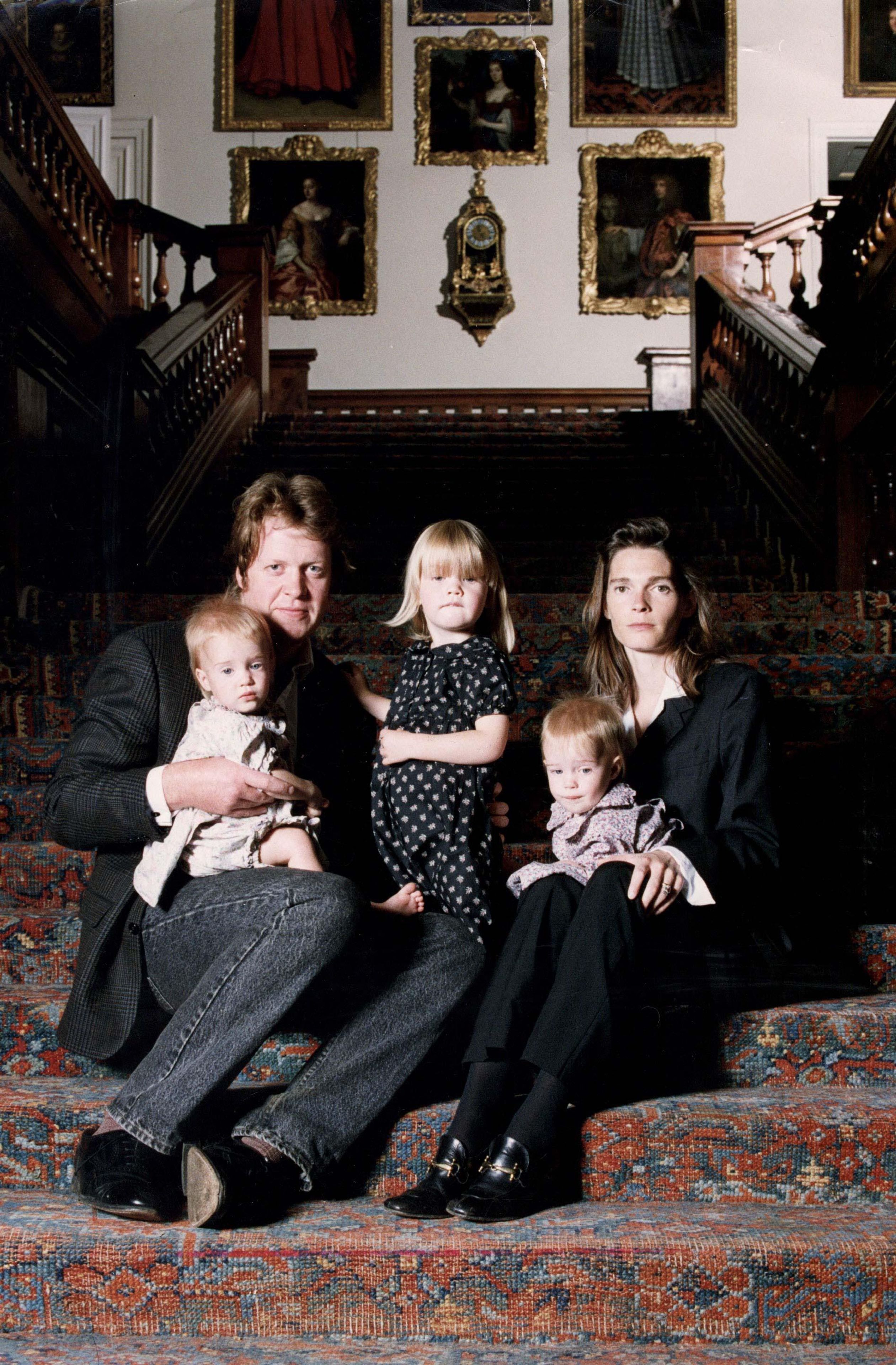 Victoria en Charles met hun kinderen