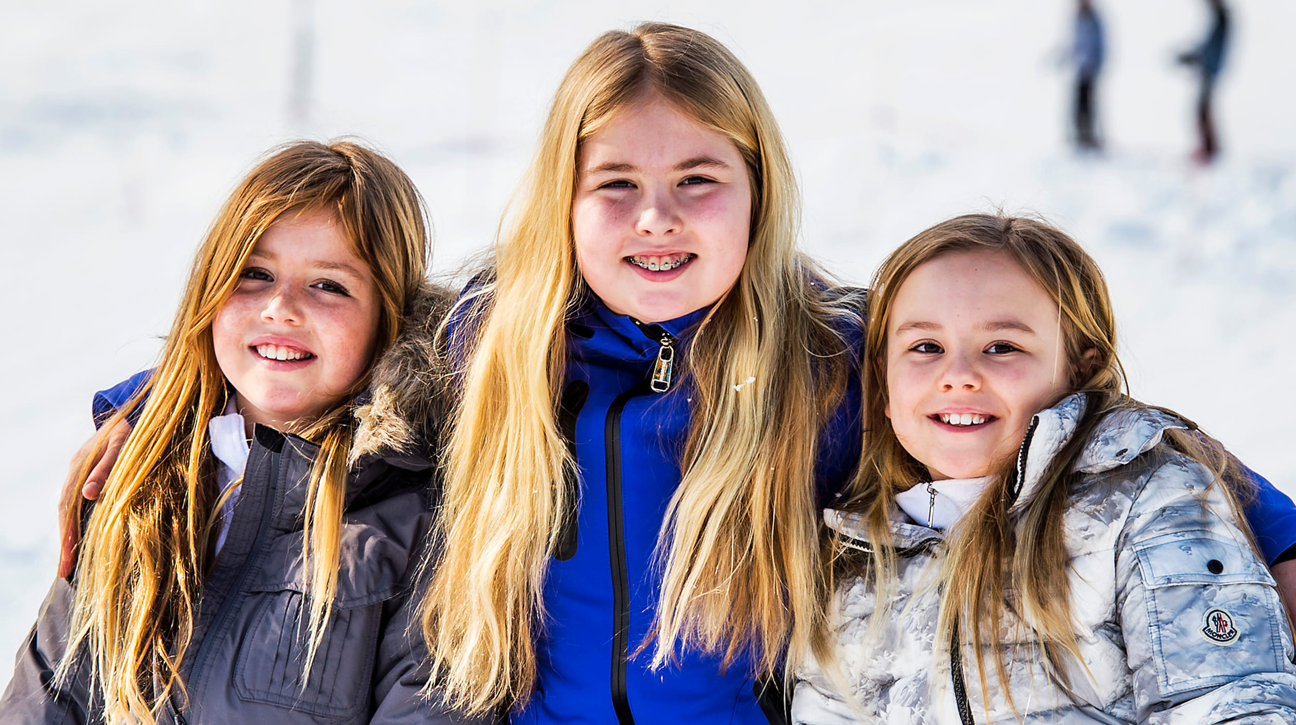 Een lieve foto van Alexia, Amalia en Ariane.