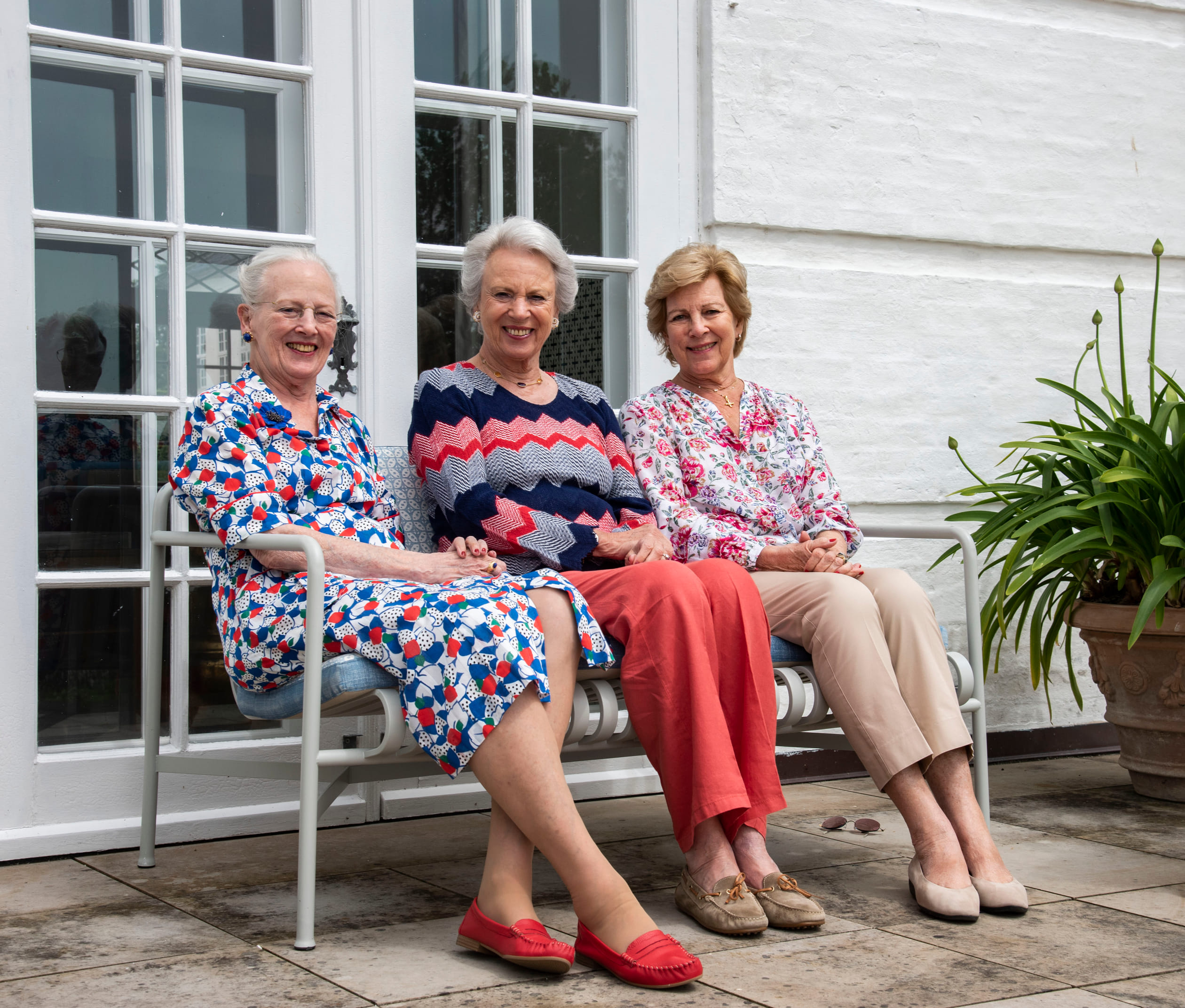 Op de foto tijdens de zomervakantie op Gråsten Slot in Zuid-Jutland, juni 2021.