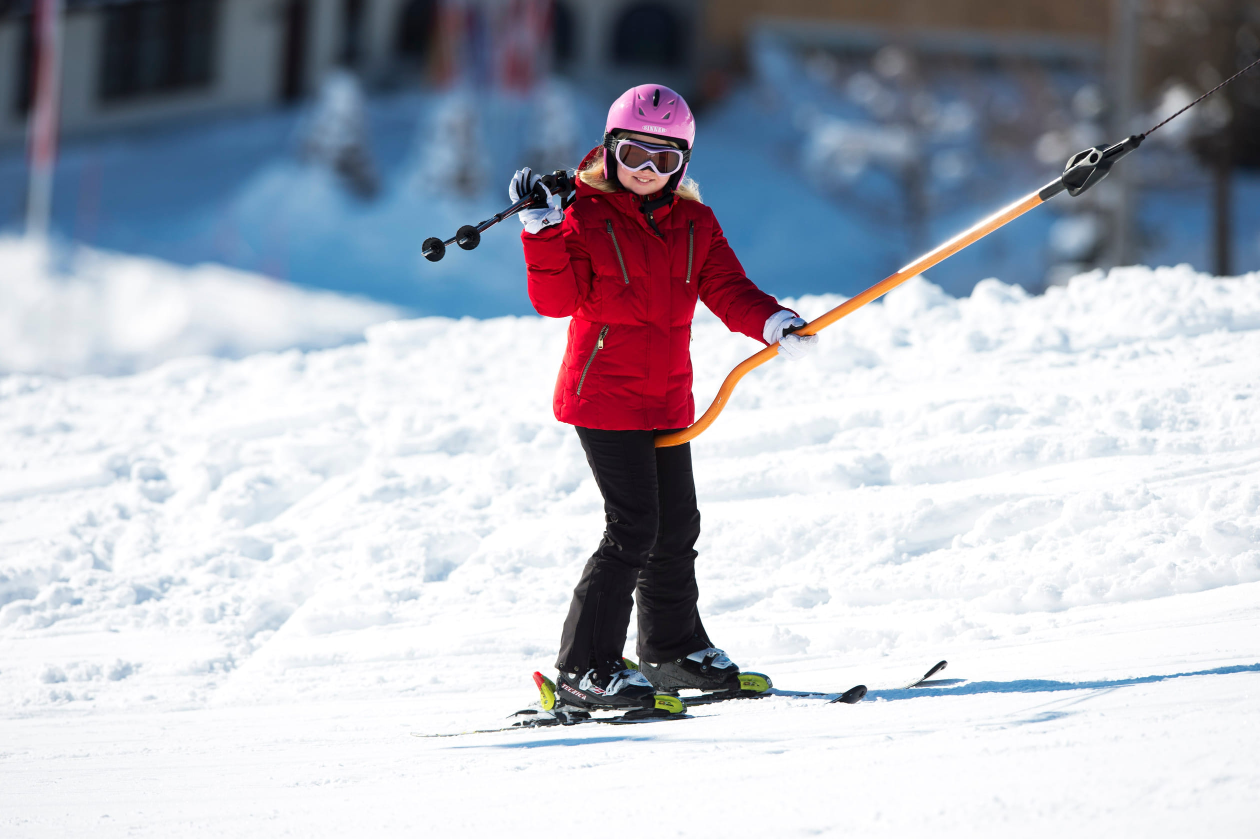 Amalia op skis, 2013.