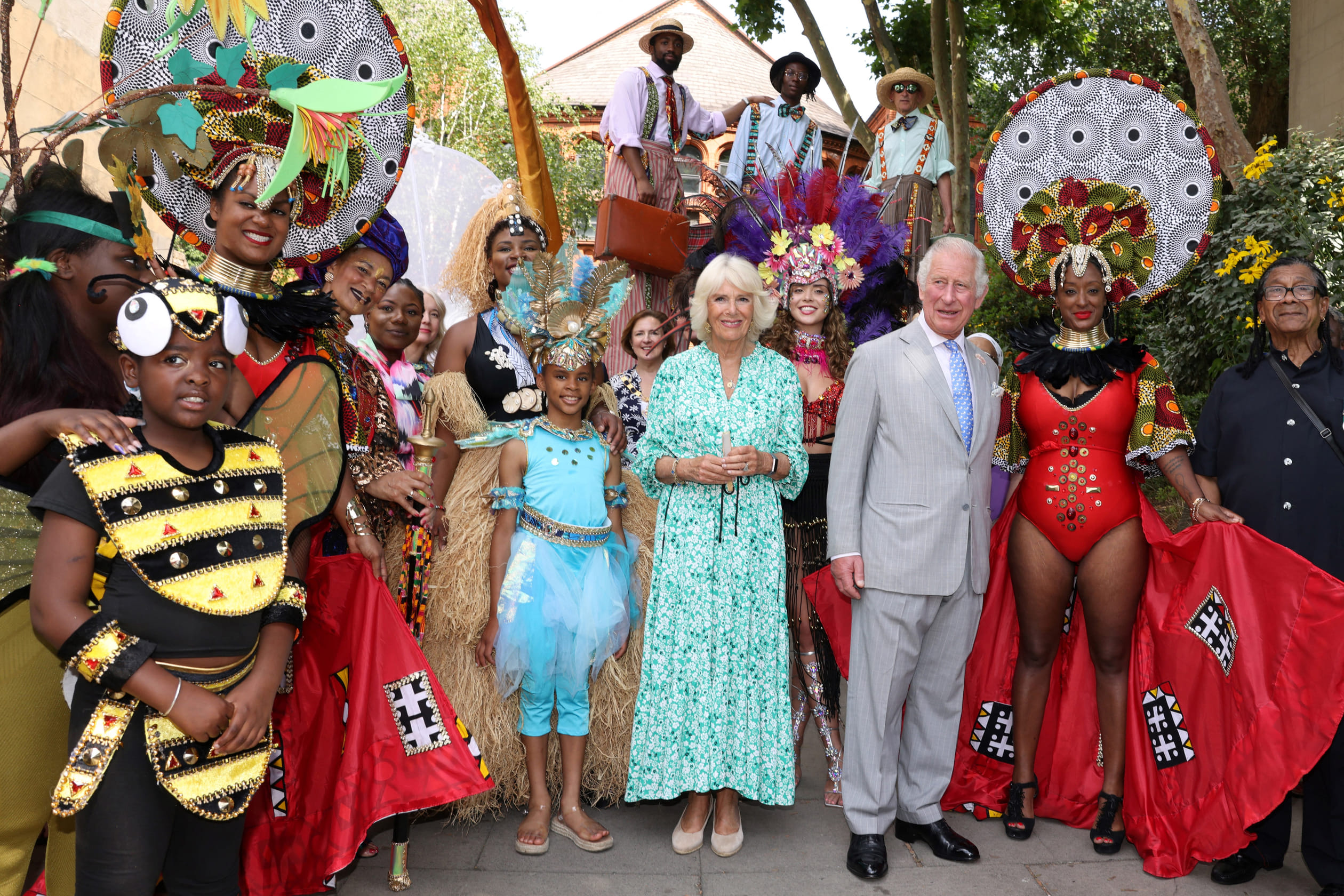 Charles en Camilla carnaval Notting Hill 2