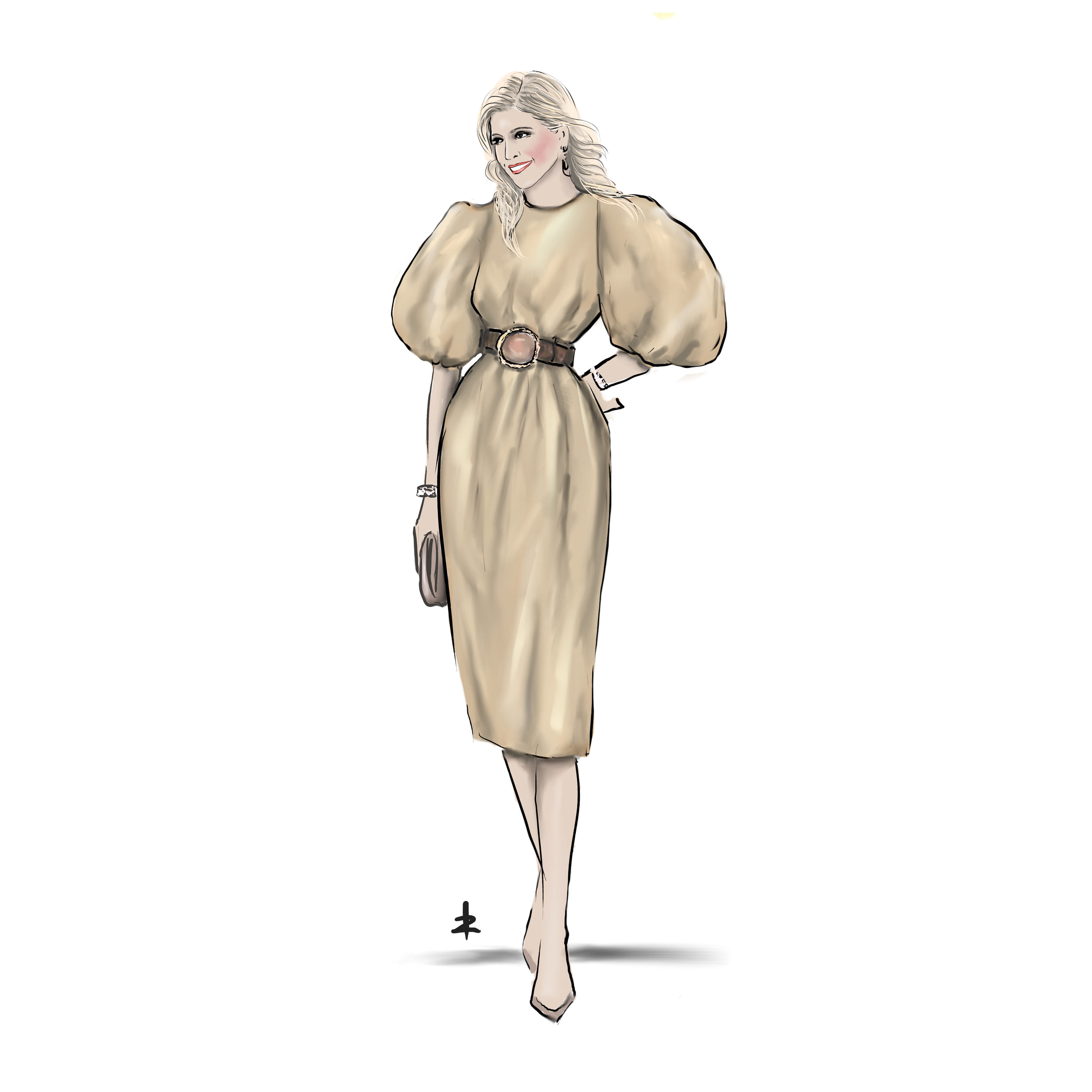 Pas droeg de koningin deze jurk die gewoon bij de H&M te koop is.