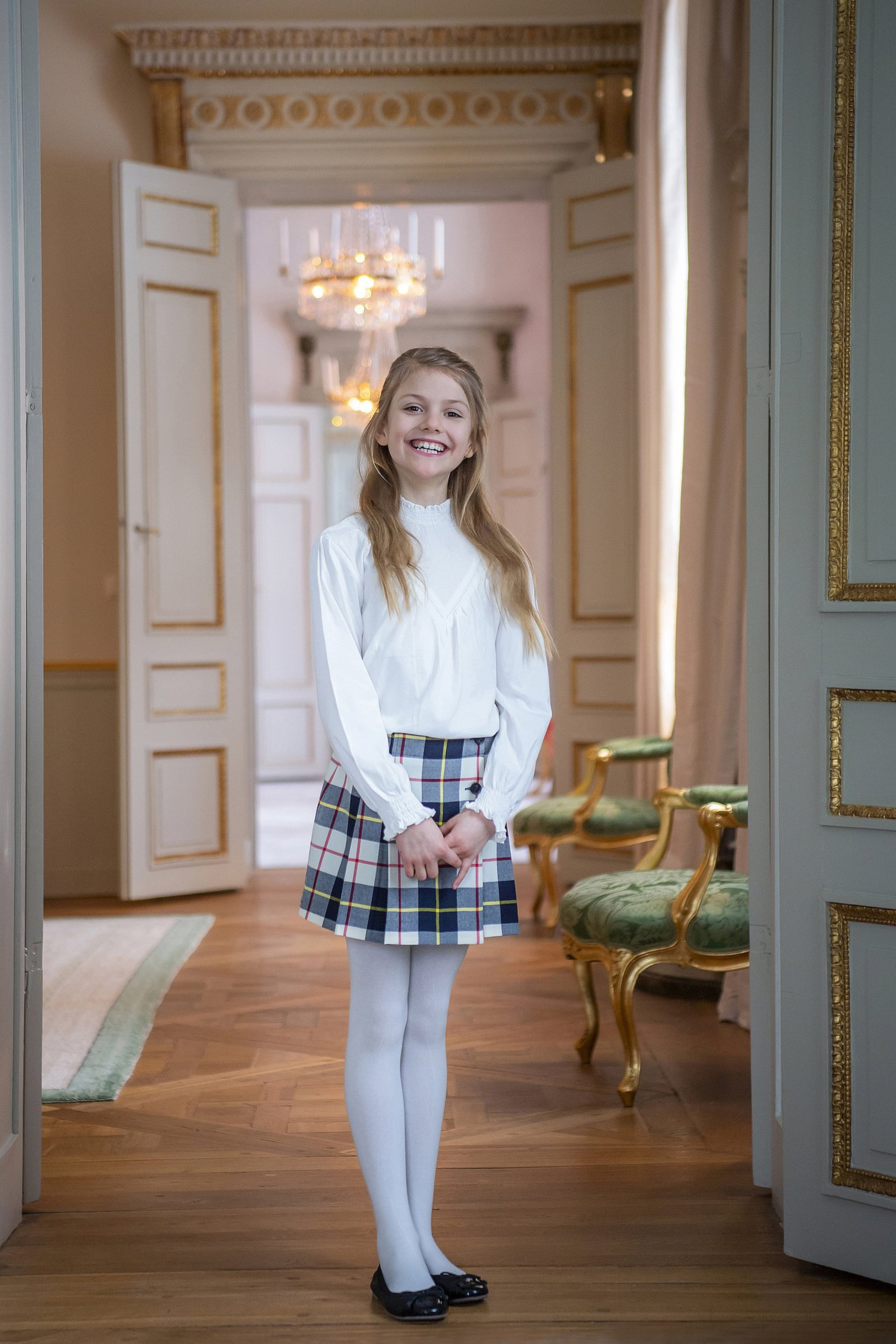 H.K.H. Prinsessan Estelle fotograferad på Haga slott inför sin 9-årsdag den 23 februari 2021