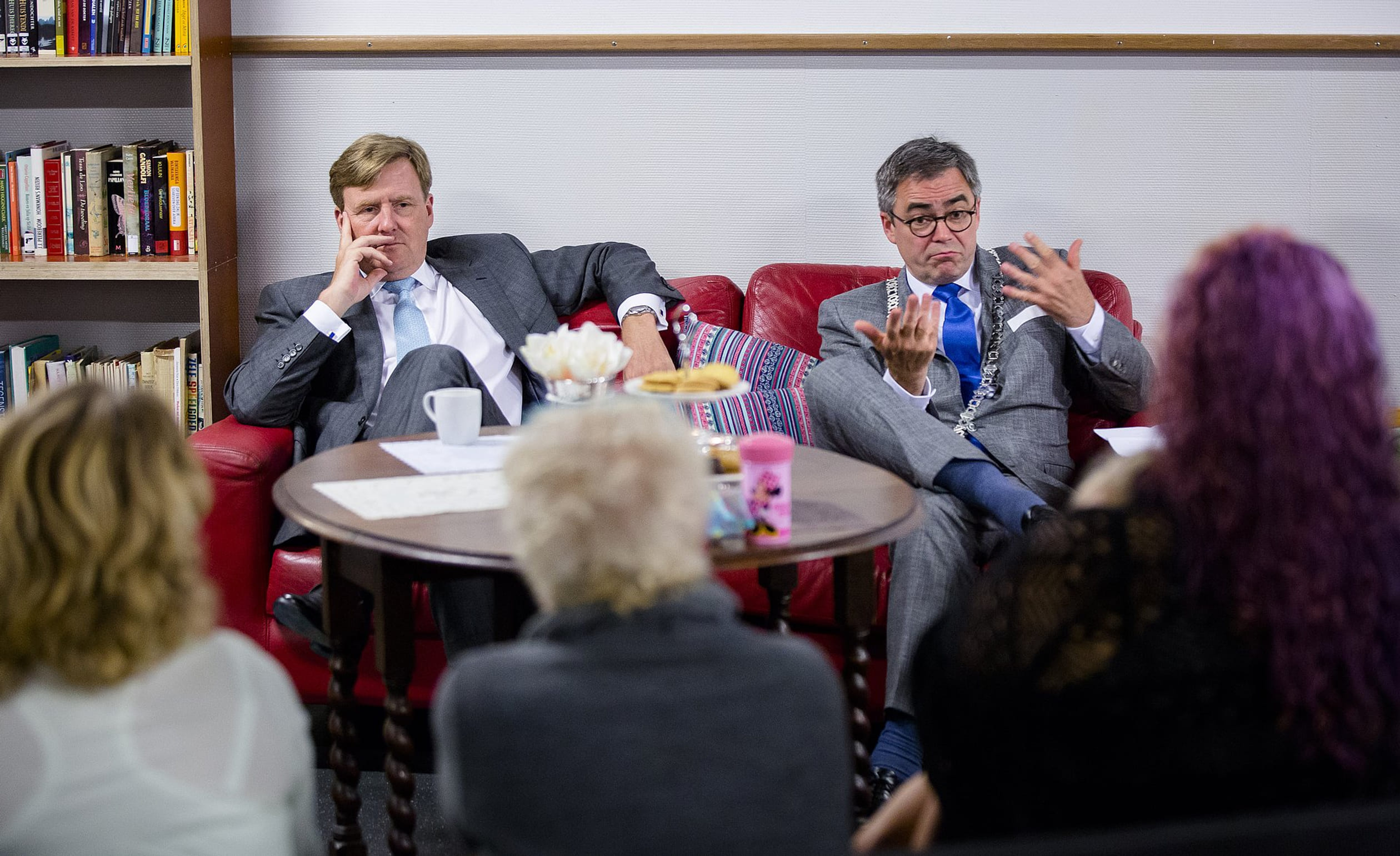 Koning Willem Alexander bracht op 17 januari 2018 een bezoek aan Haarlem.