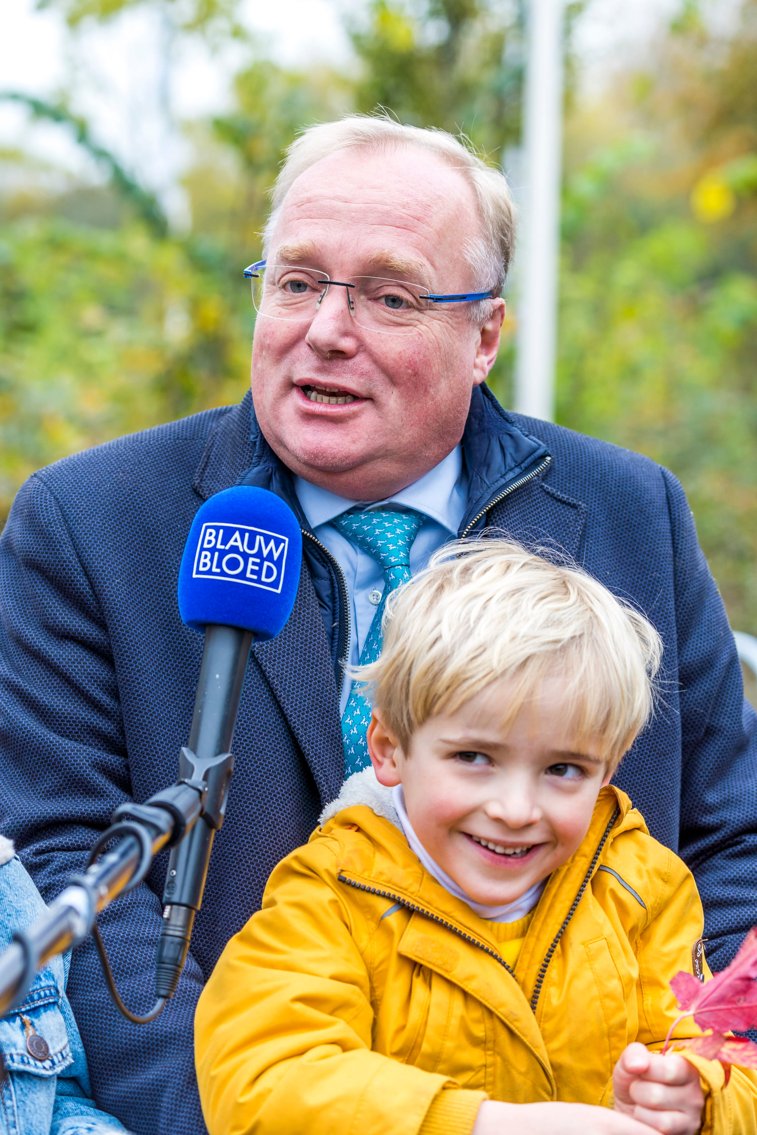 Prins Carlos met zijn zoontje Carlos jr.