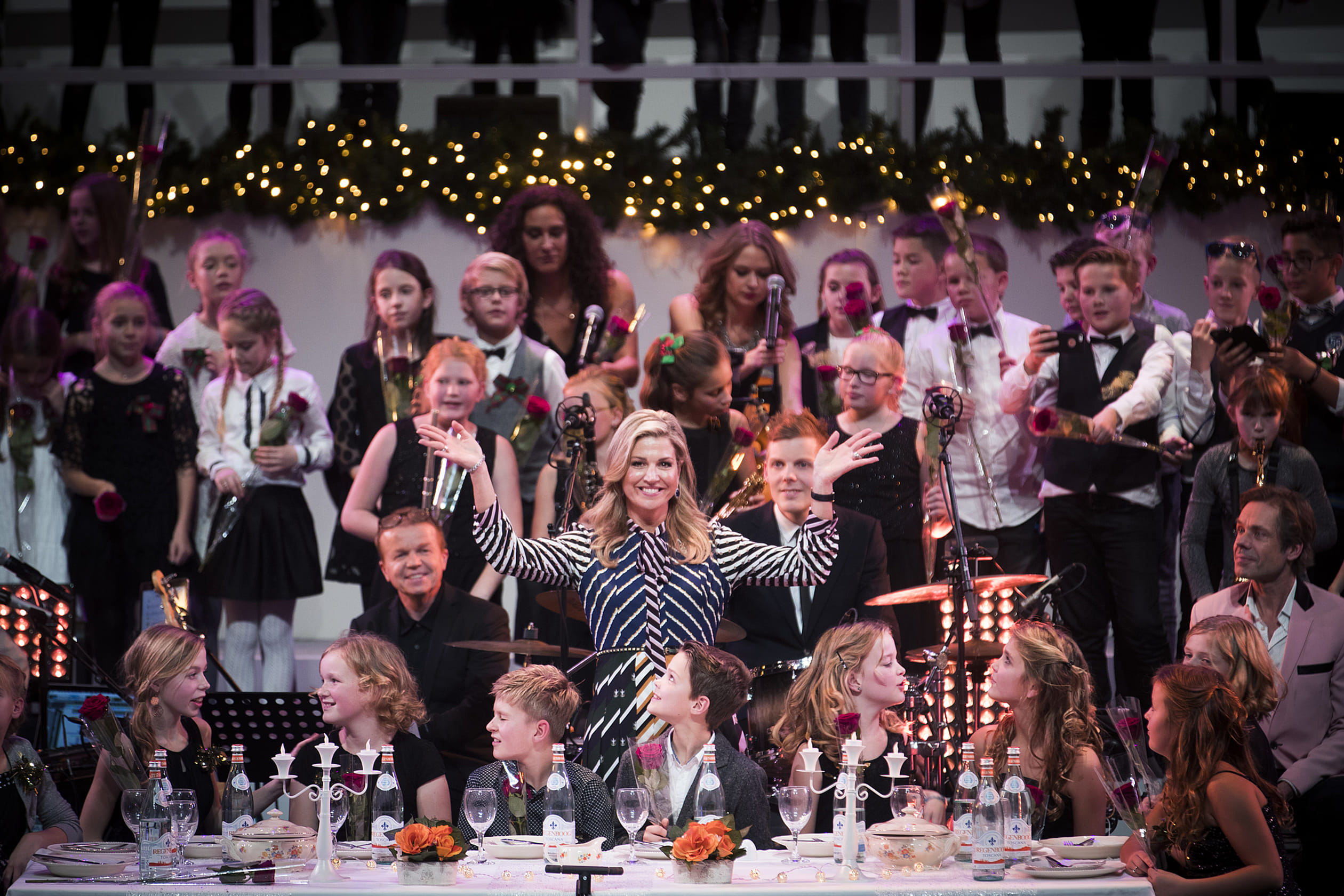 In 2016 is Máxima bij de opnames van het BZT Kerstgala, waar Méér Muziek In De Klas medeorganisator
