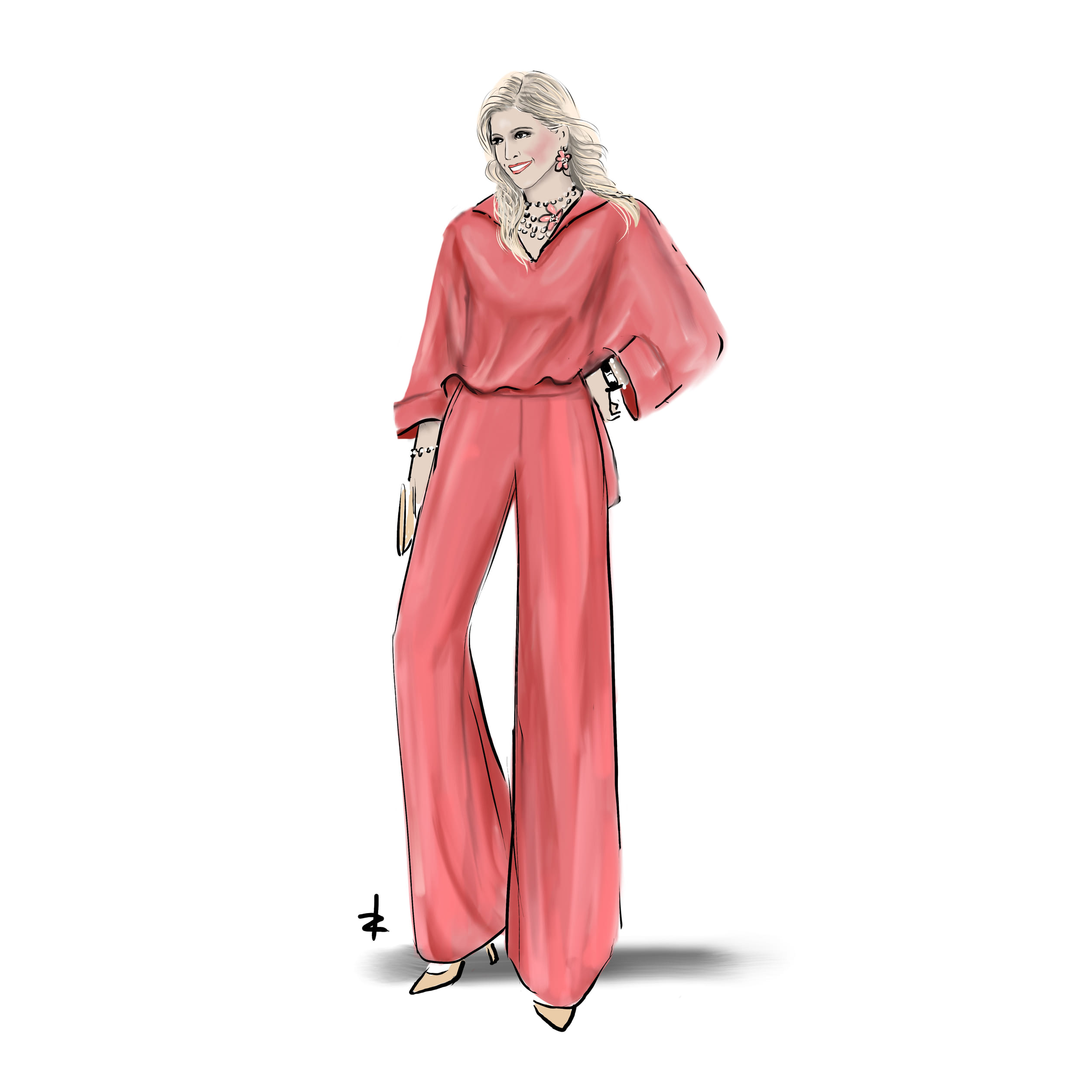 De outfit van koningin Máxima bij de uitreiking van de Appeltjes van Oranje afgelopen donderdag.