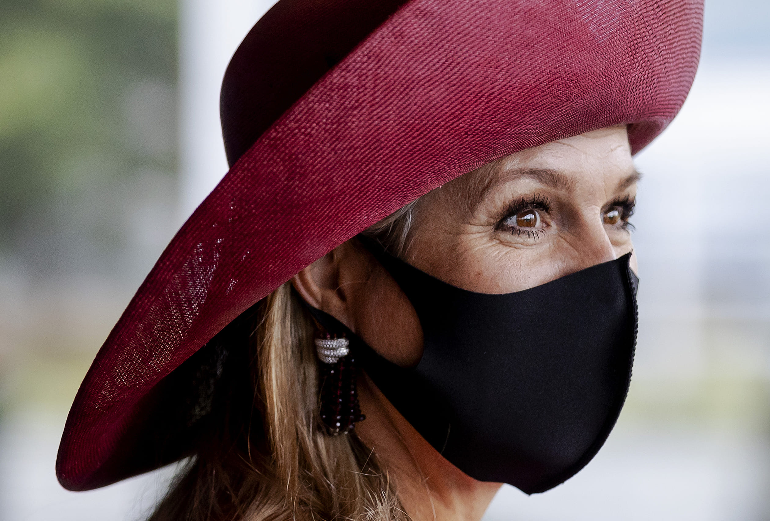Máxima bij de opening van borstkankermaand