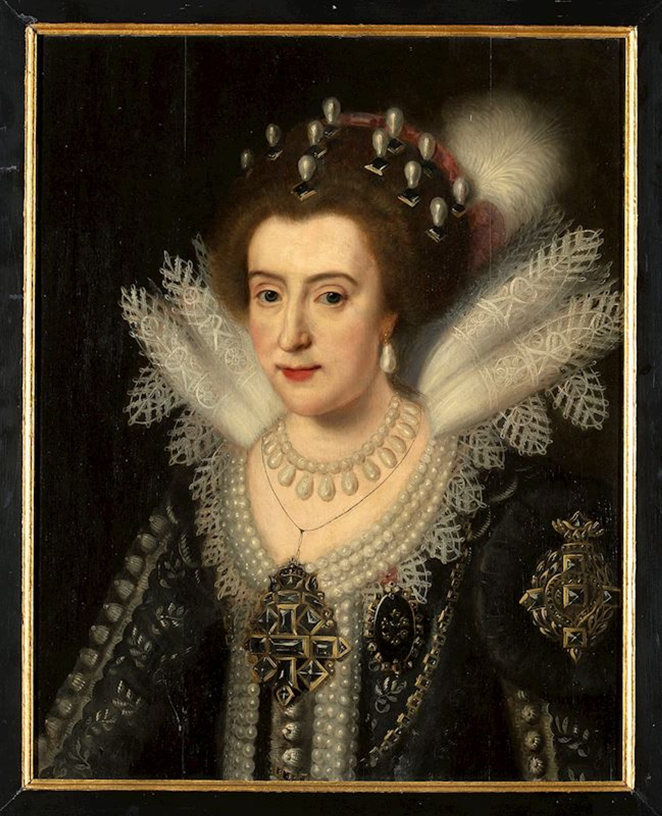 Elizabeth Stuart door (het atelier van) Michiel van Mierevelt, c. 1630.