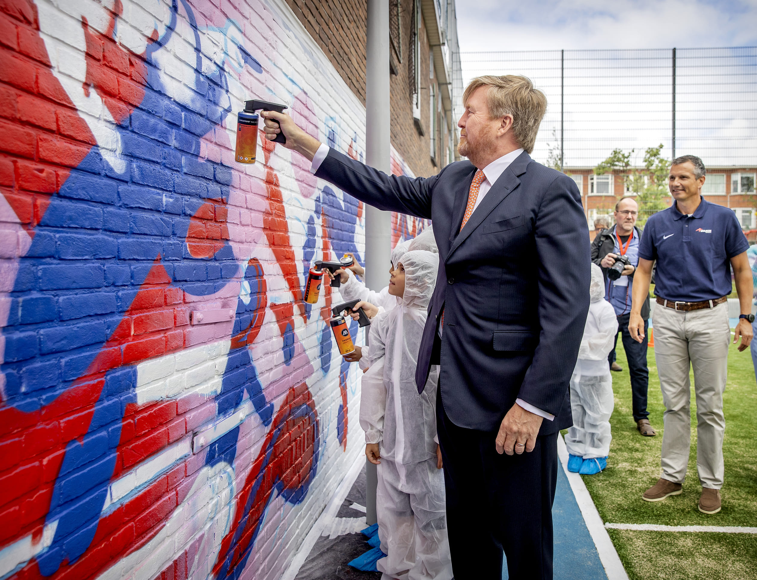 Koning bij jubileum Krajicek Foundation 2