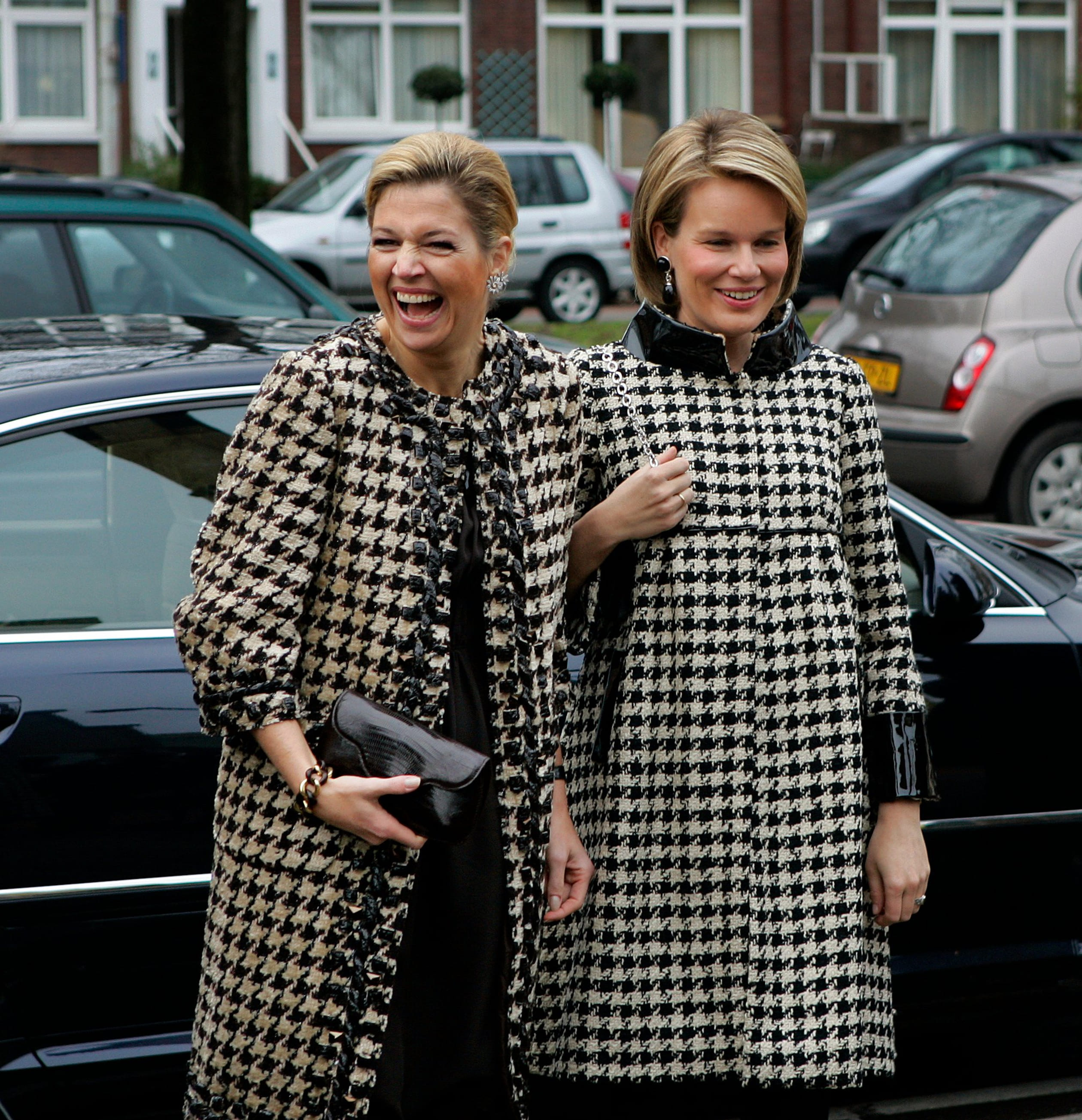 In matchende outfits naar het Gemeentemuseum in Den Haag in 2007.