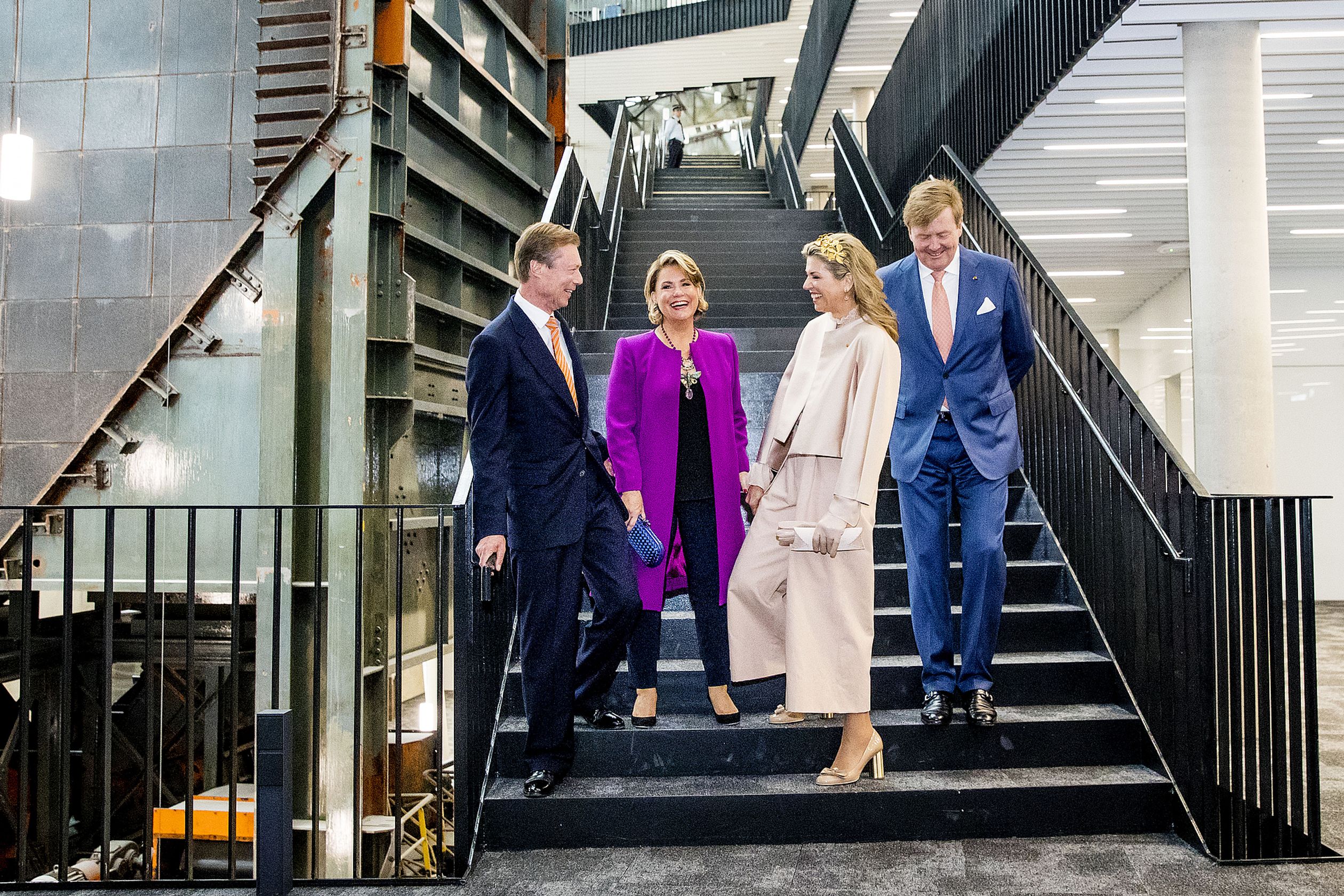 2015: Koning Willem-Alexander, koningin Máxima, groothertog Henri en groothertogin Maria Teresa