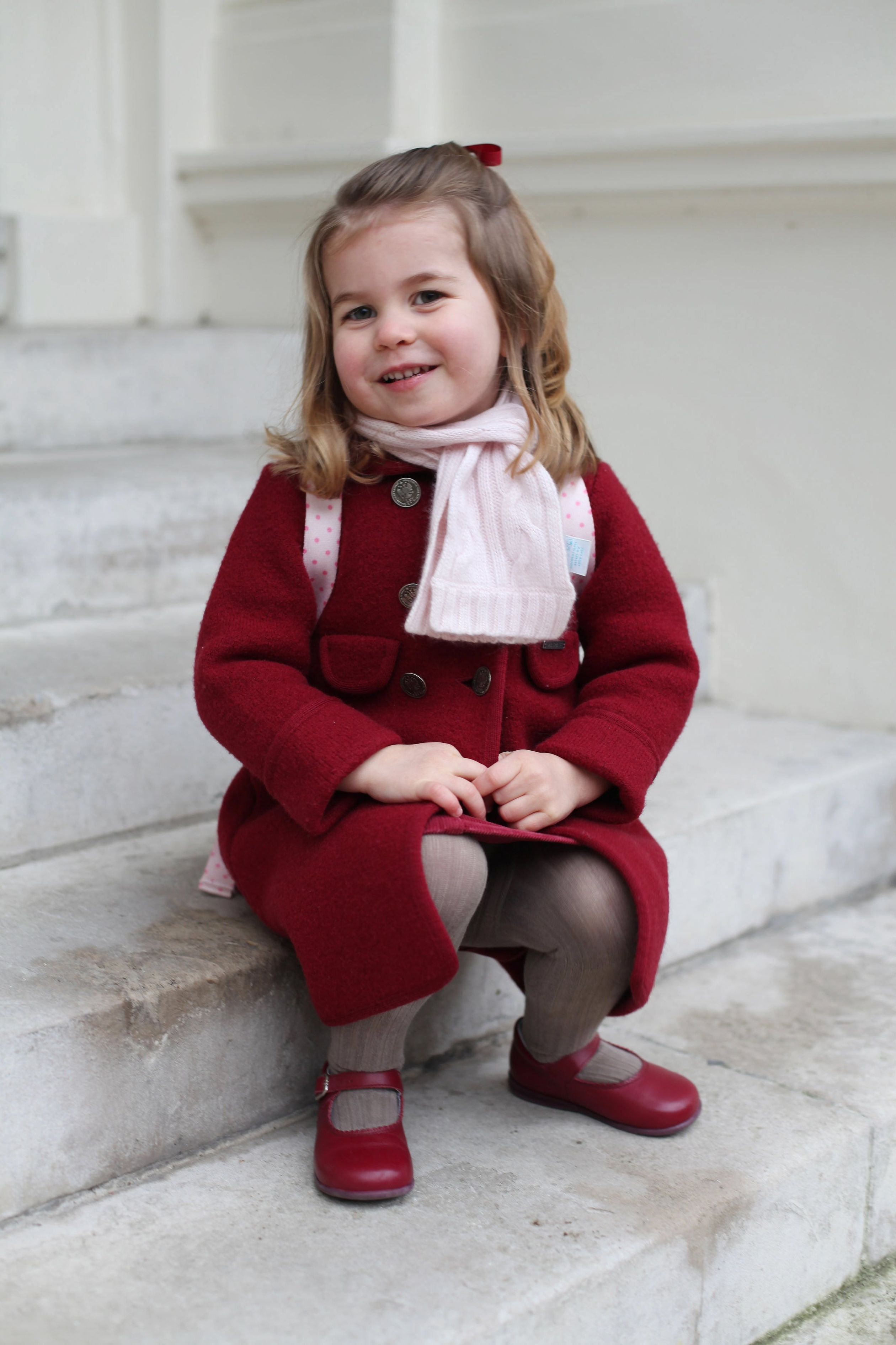 Januari 2018 - Prinses Charlotte's eerste schooldag