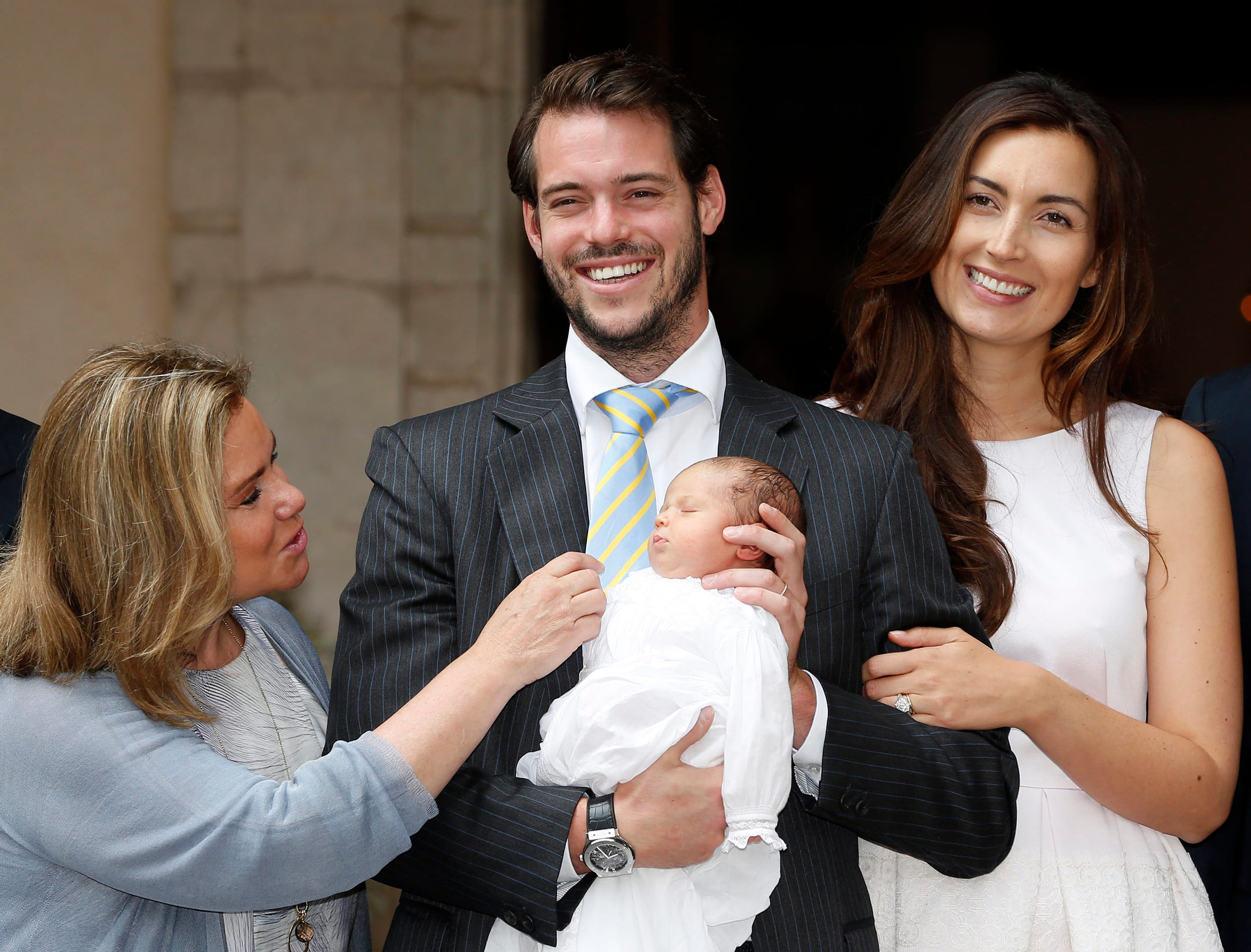 Geboren in Luxemburg, gedoopt in Frankrijk. De doop van het vier weken oude prinsesje vindt plaats