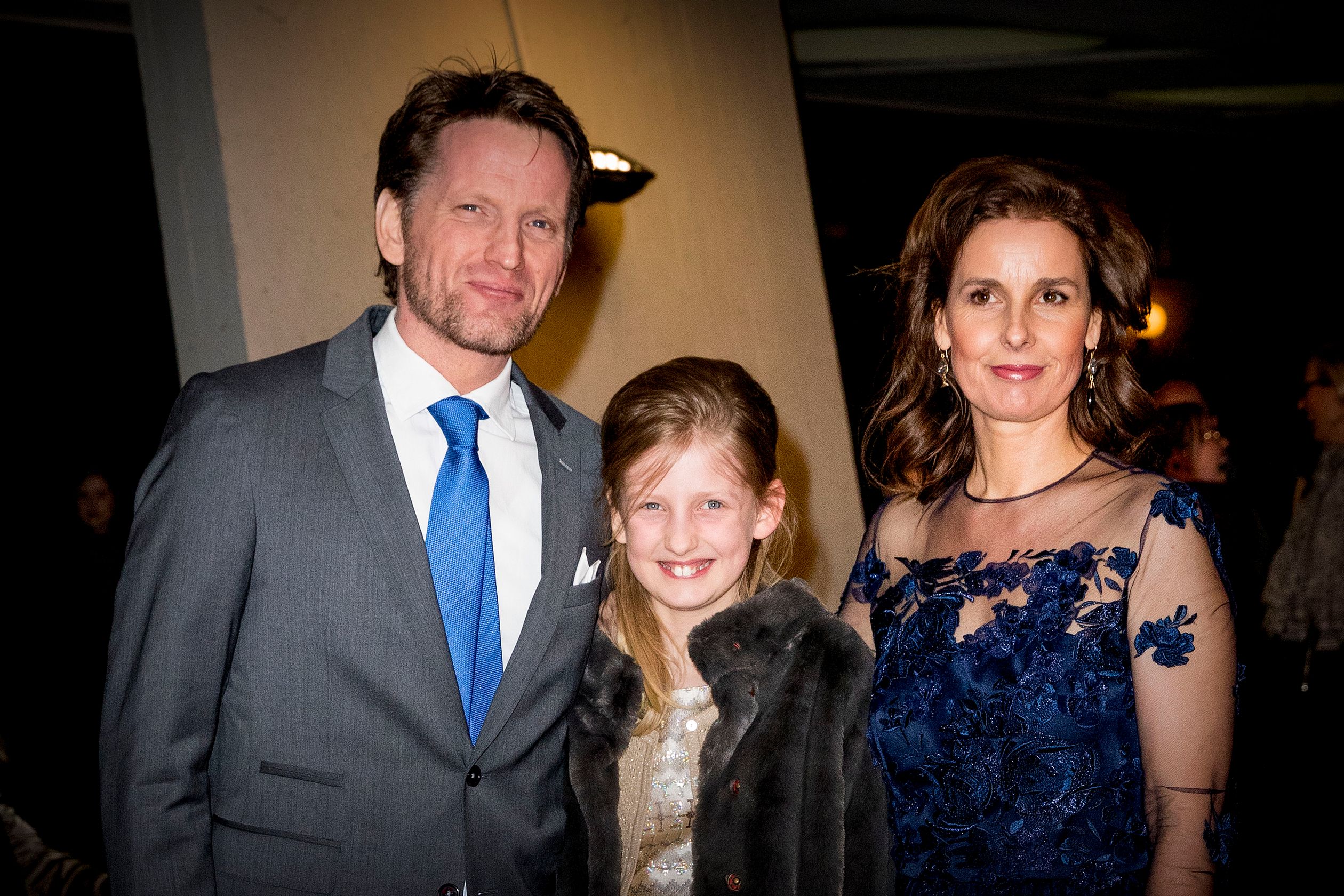 Pieter-Christiaan en Anita met dochter Emma bij een voorstelling van Introdans ter gelegenheid van