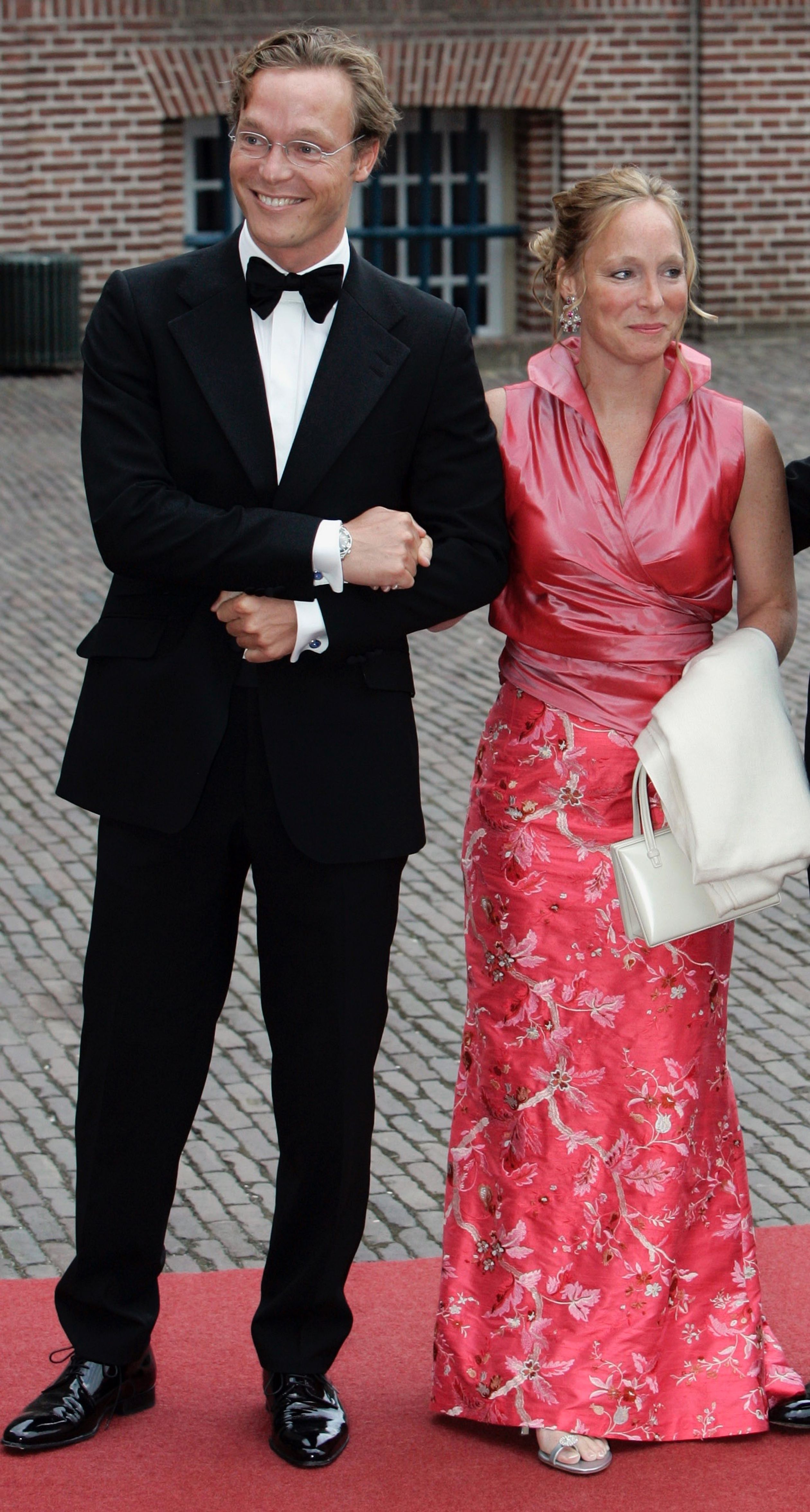 Prins Jaime en prinses Margarita bij het veertigste verjaardagsfeest van hun neef Willem-Alexander