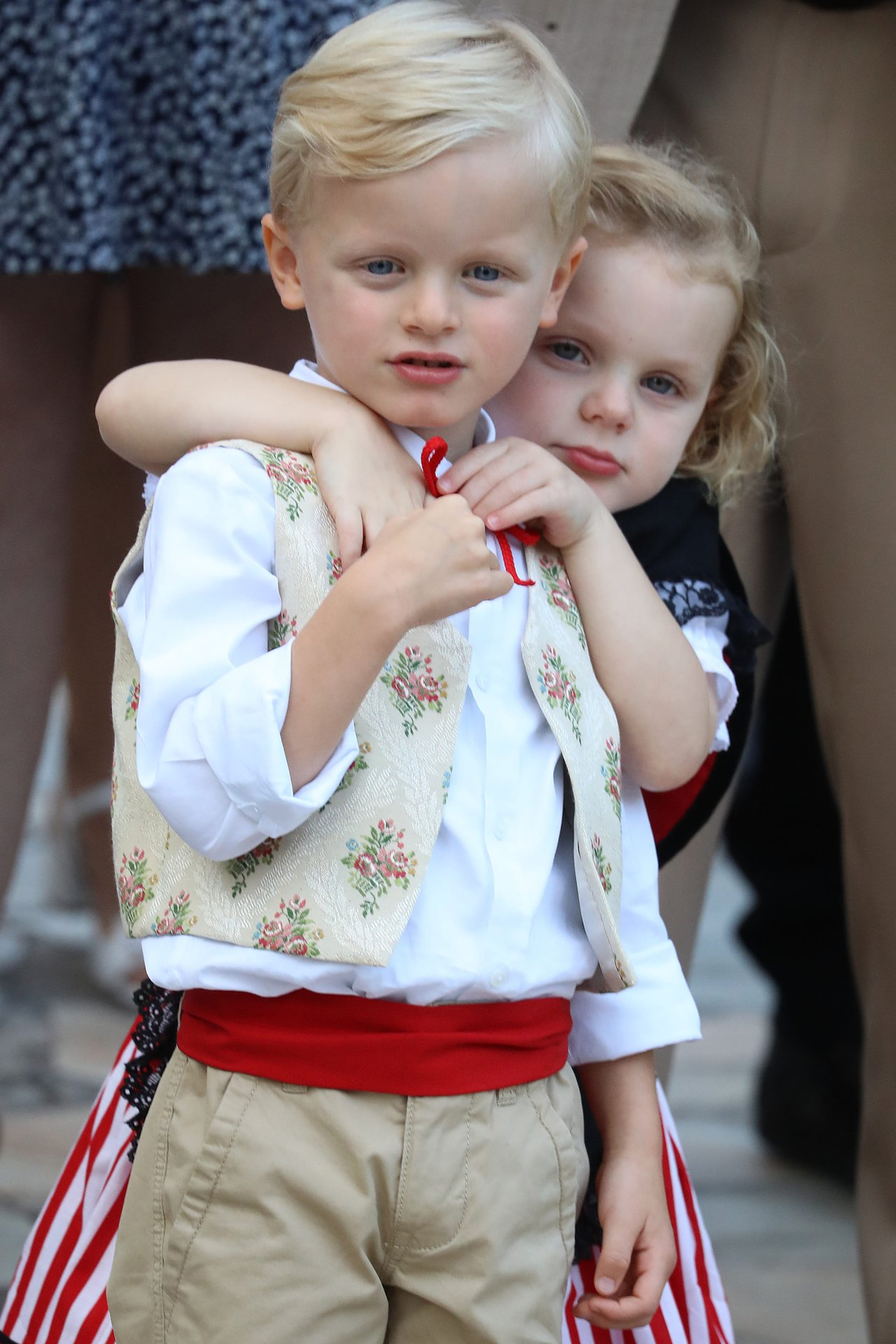 Tijdens de jaarlijkse traditionele picknick in Monaco, 31 augustus 2018.