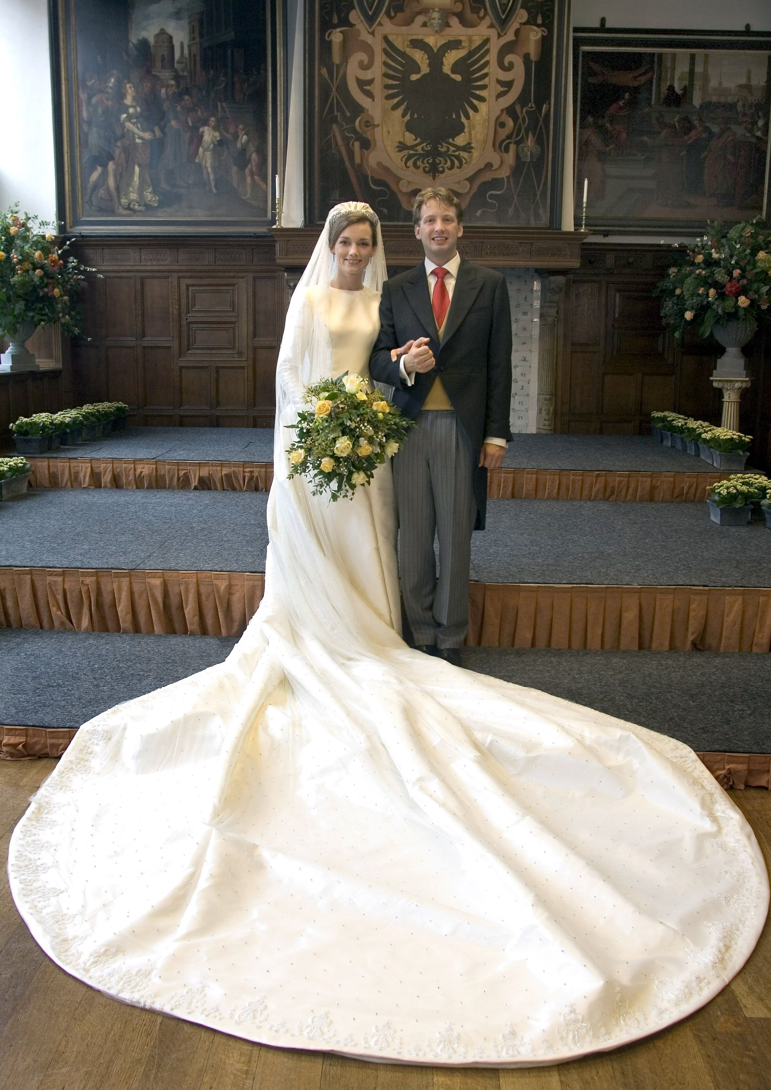 Prinses Aimée trouwde in 2005 met prins Floris, in Naarden.