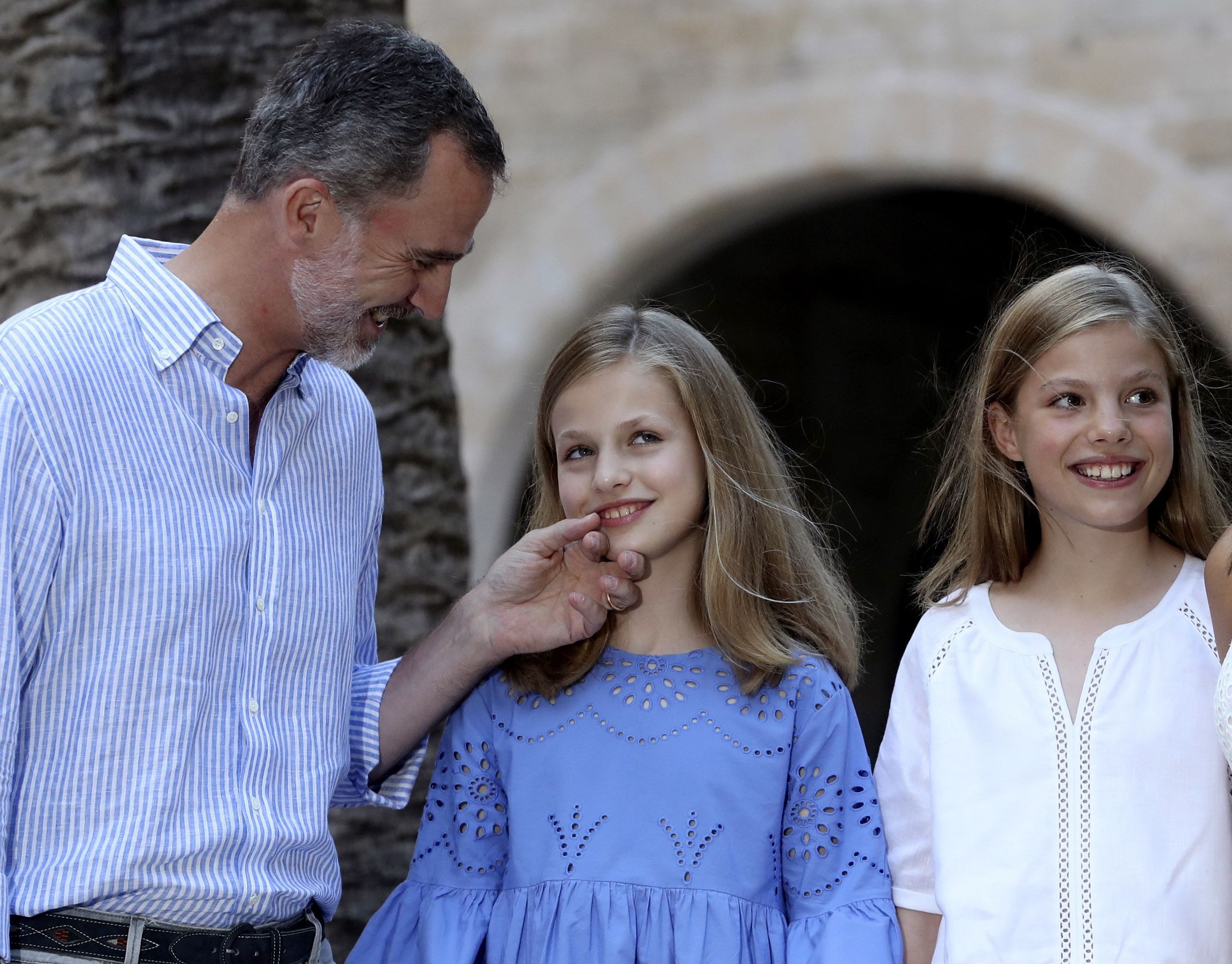 De Spaanse koninklijke familie viert in 2018 vakantie op het Spaanse eiland Mallorca.