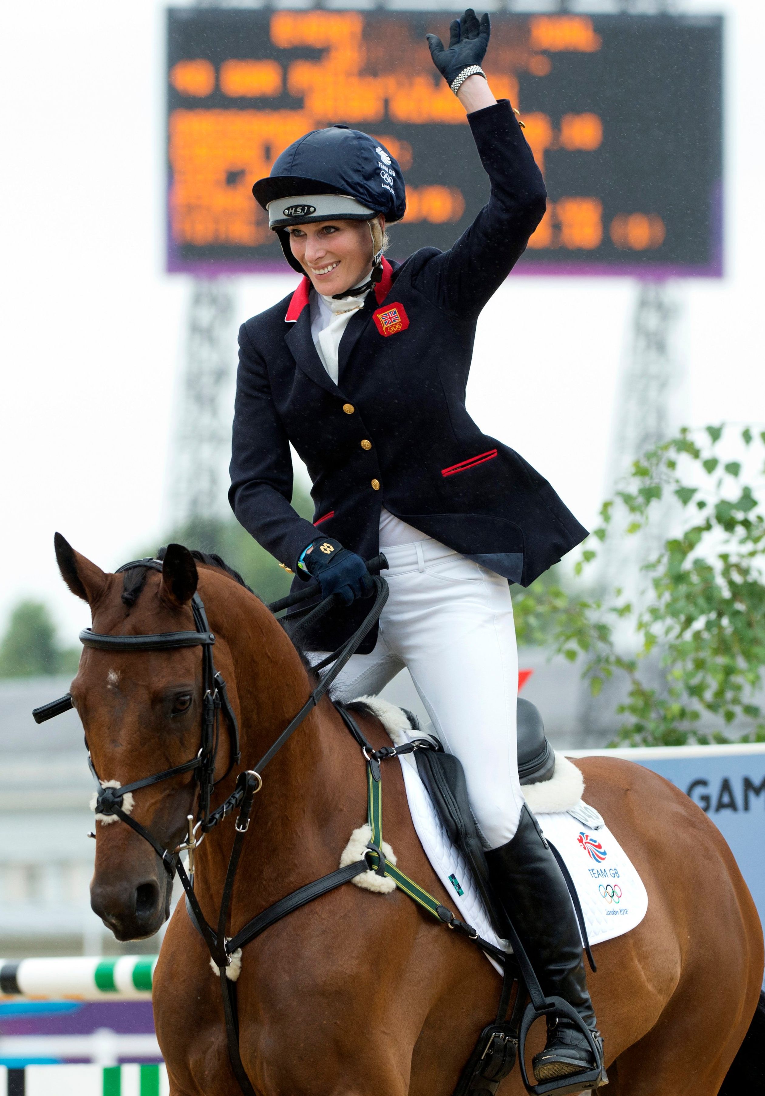 Zara tijdens de Olympische Spelen in 2012.