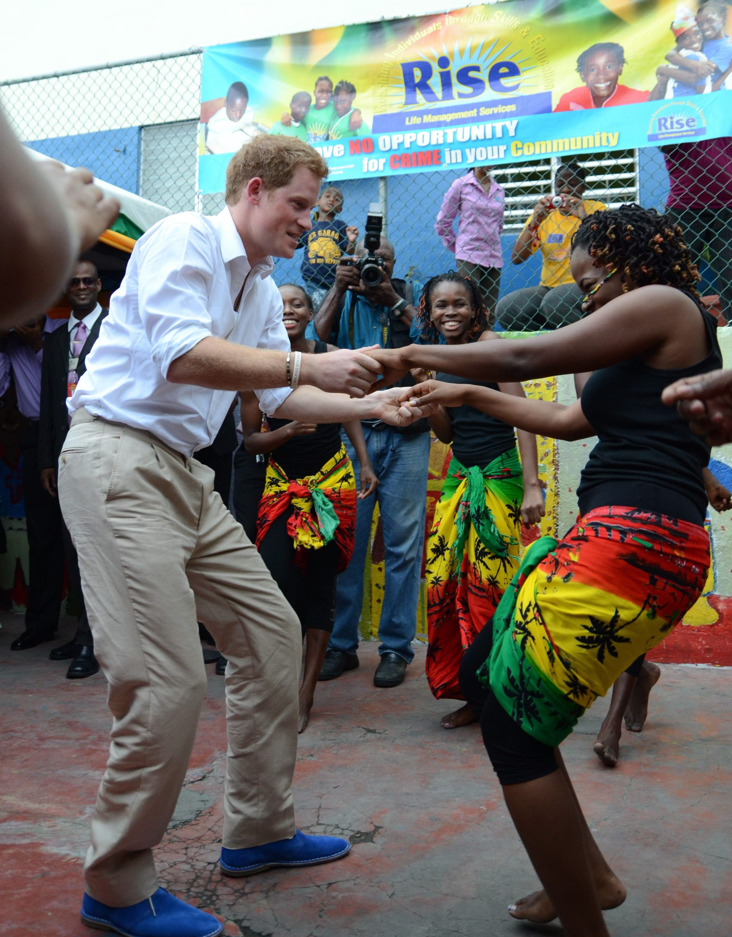 Prins Harry in Jamaica.