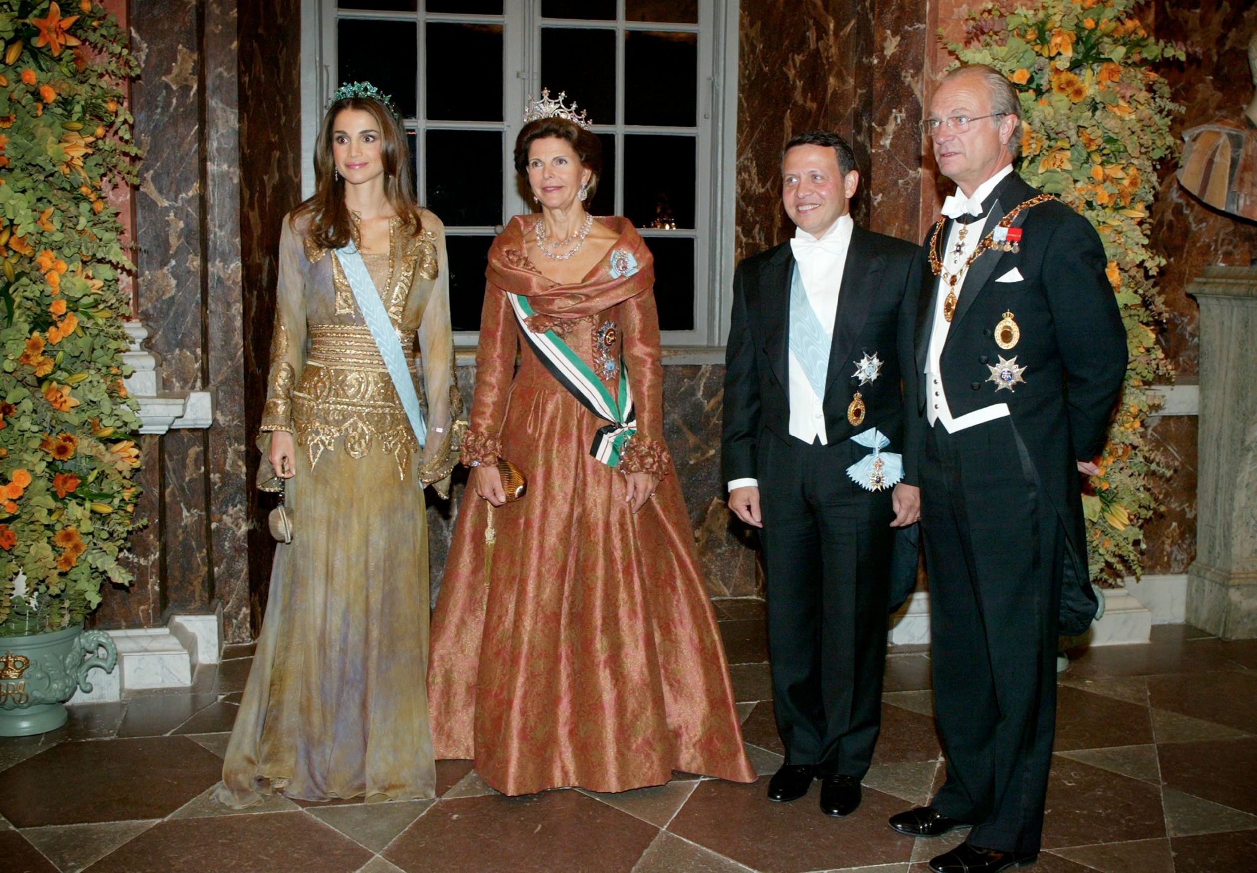 Koningin Rania droeg niet alleen goud op haar trouwdag. In 2003, tijdens het bezoek van het