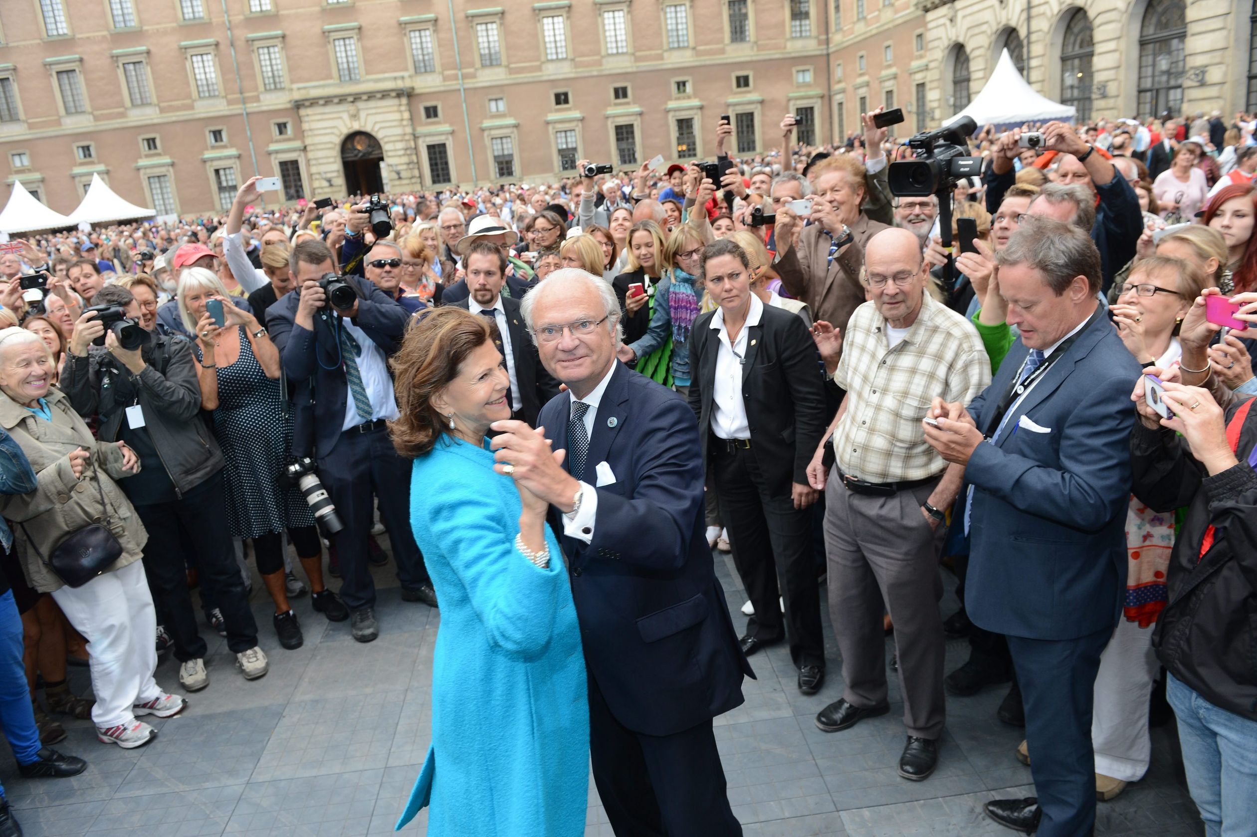Koning Carl Gustaf en koningin Silvia in 2013.