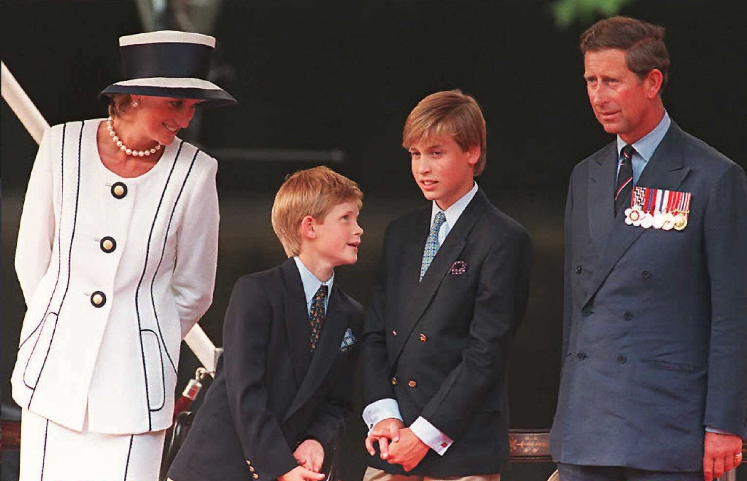 William met zijn gezin in 1995.