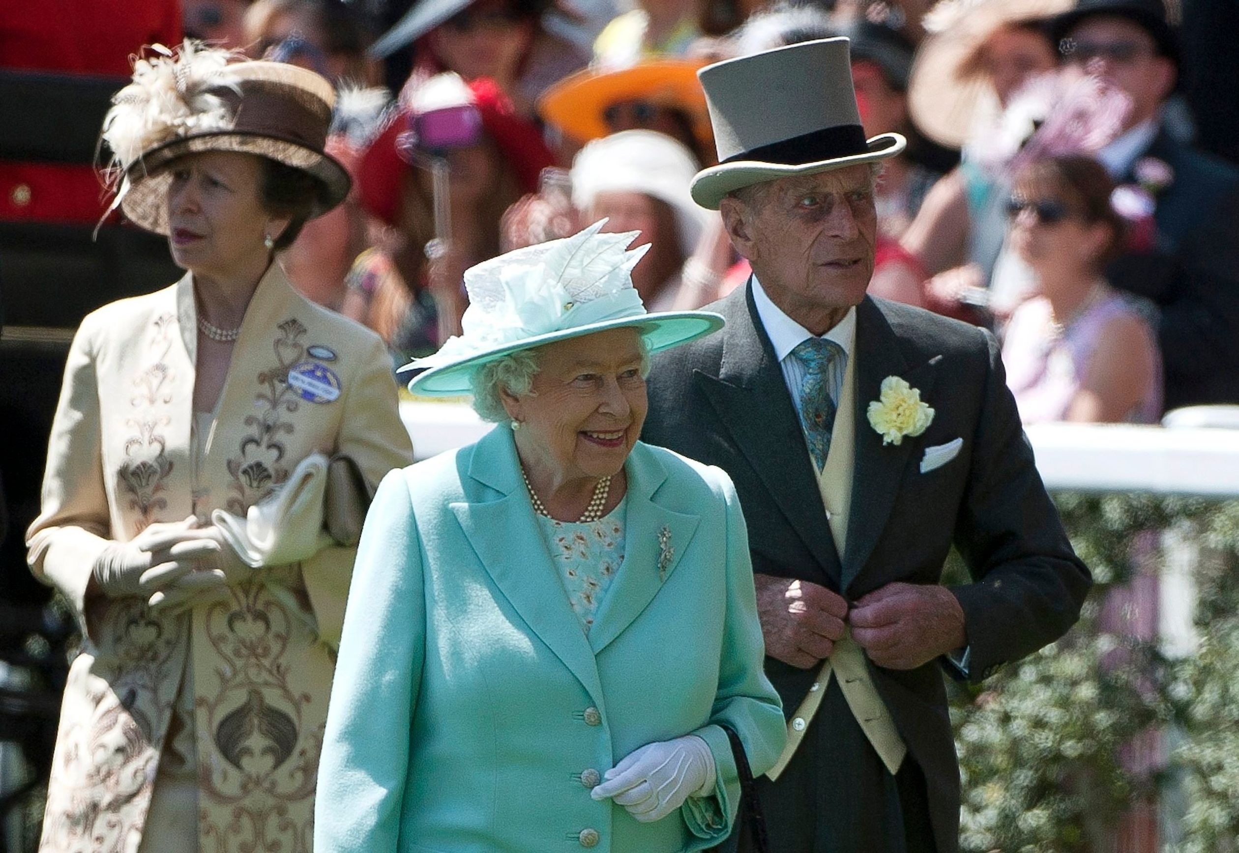Samen met haar ouders tijdens Royal Ascot, juni 2015.