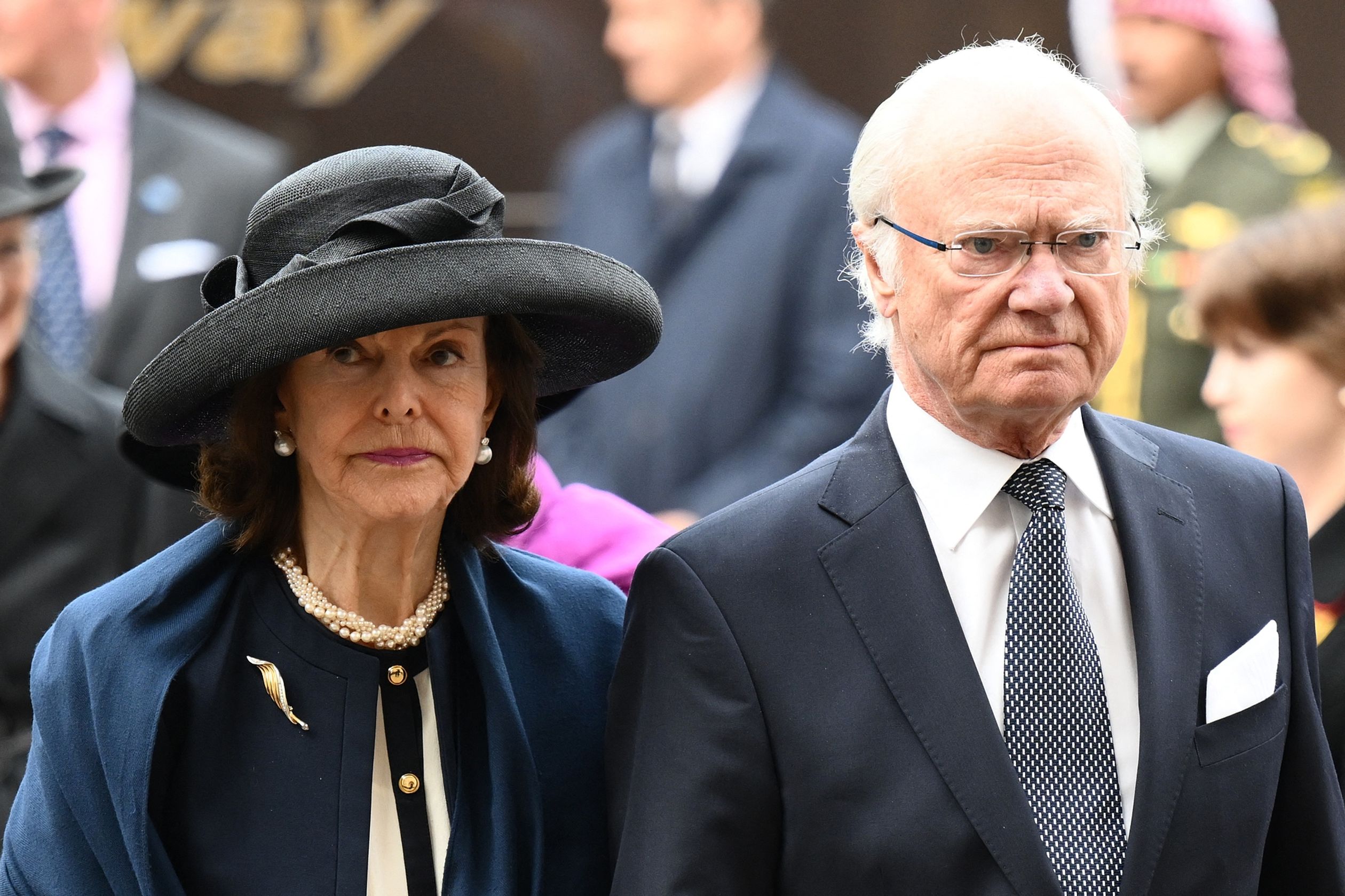 Koningin Silvia en koning Carl Gustaf van Zweden.