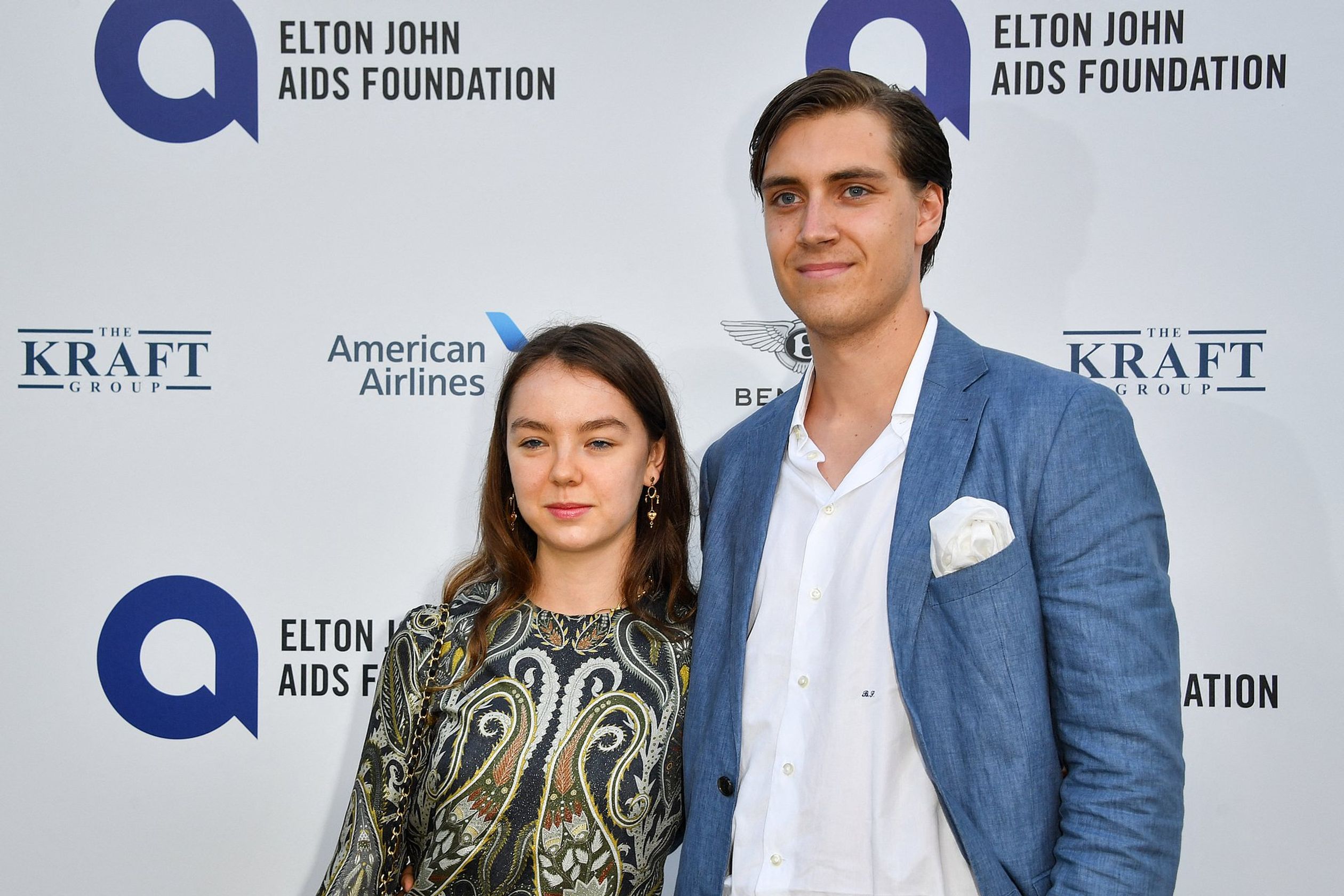 Alexandra met haar vriend Ben Sylvester, juli 2019.