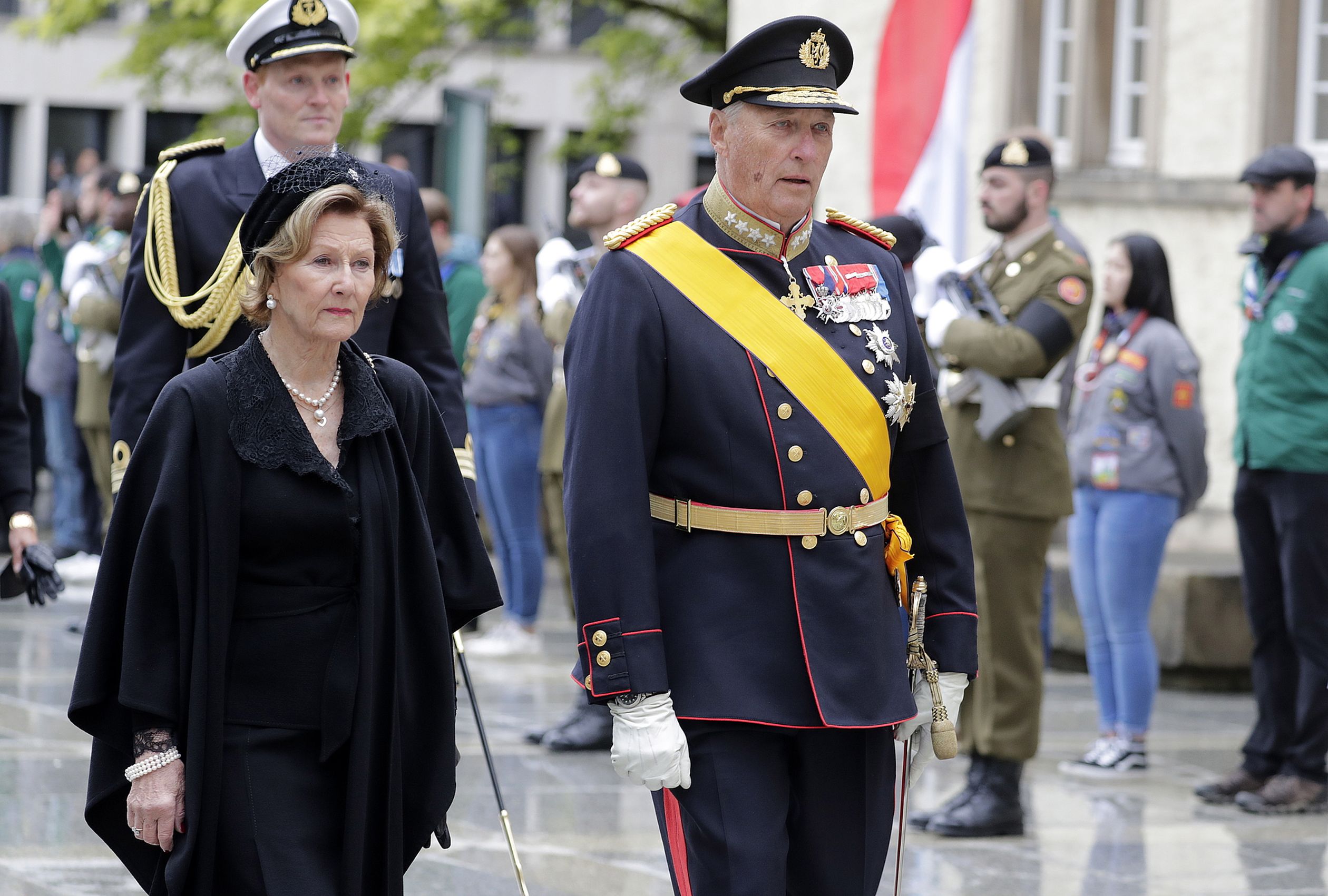 De Noorse koning Harald en koningin Sonja.